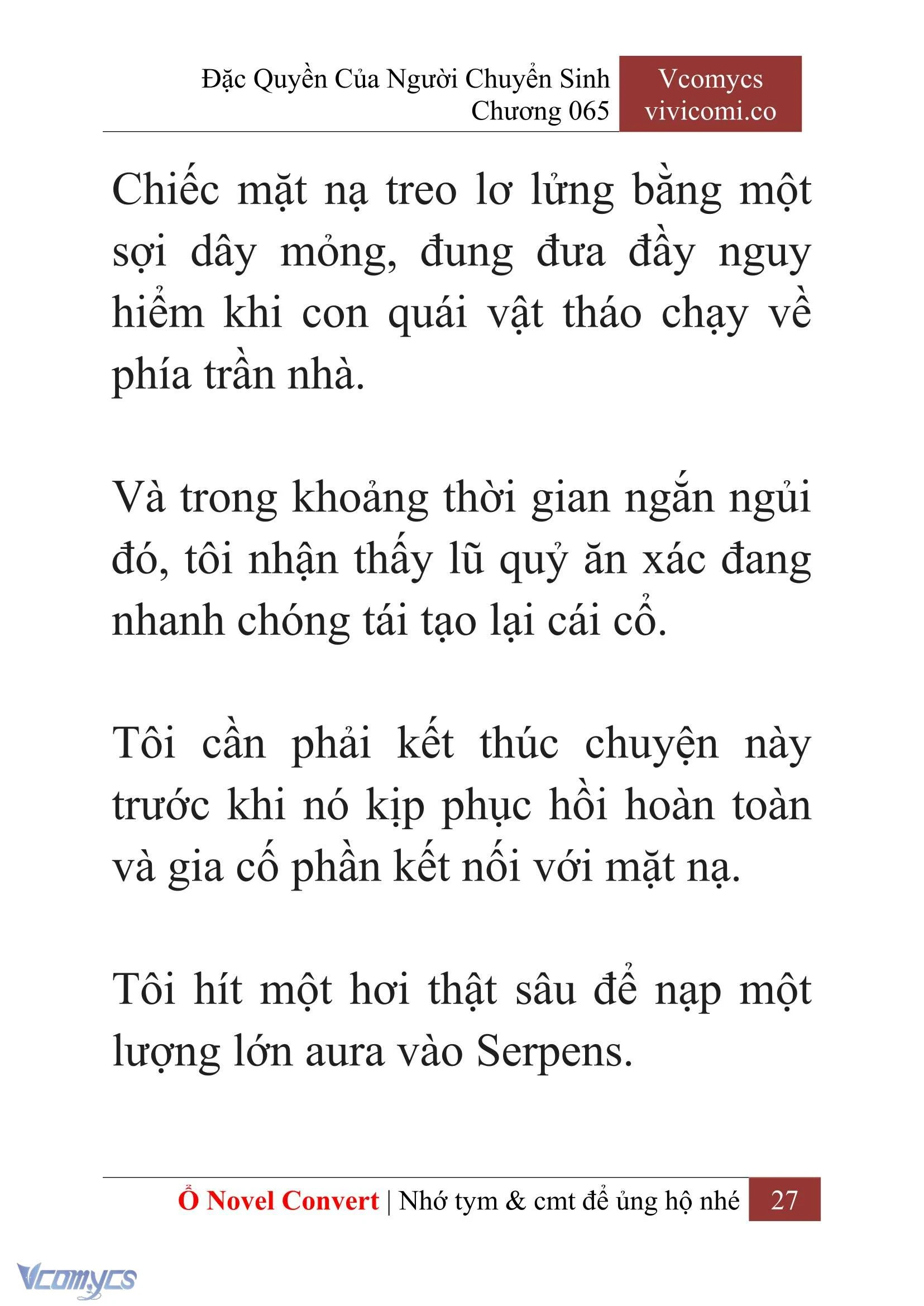 [Novel] Đặc Quyền Của Người Chuyển Sinh Chapter  65 - 29