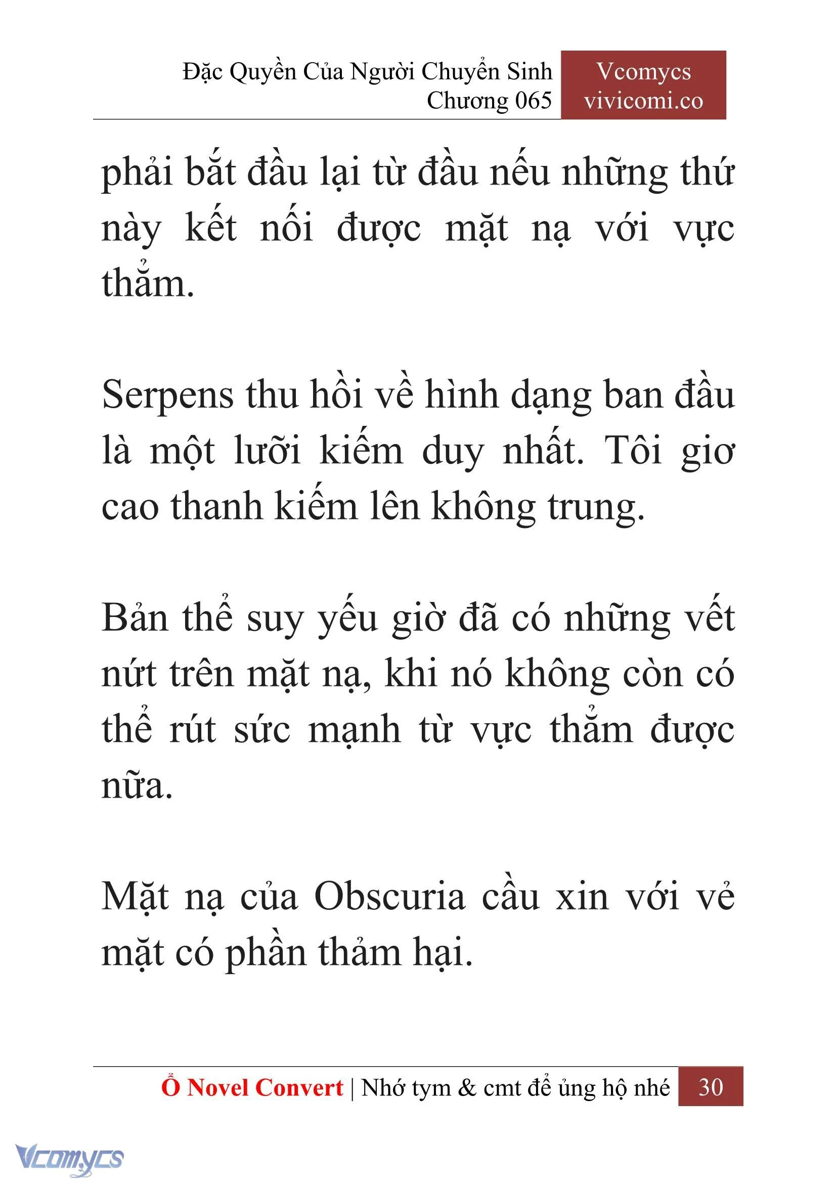 [Novel] Đặc Quyền Của Người Chuyển Sinh Chapter  65 - 32