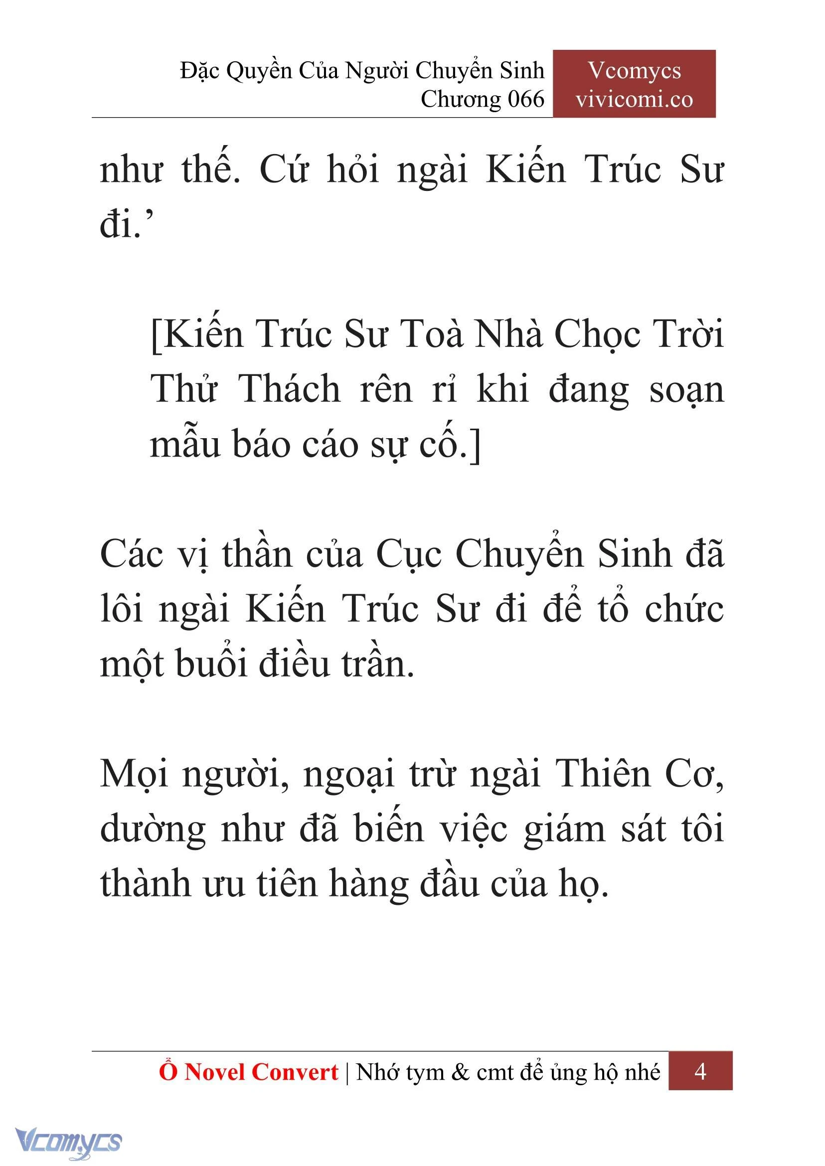 [Novel] Đặc Quyền Của Người Chuyển Sinh Chapter  66 - 6