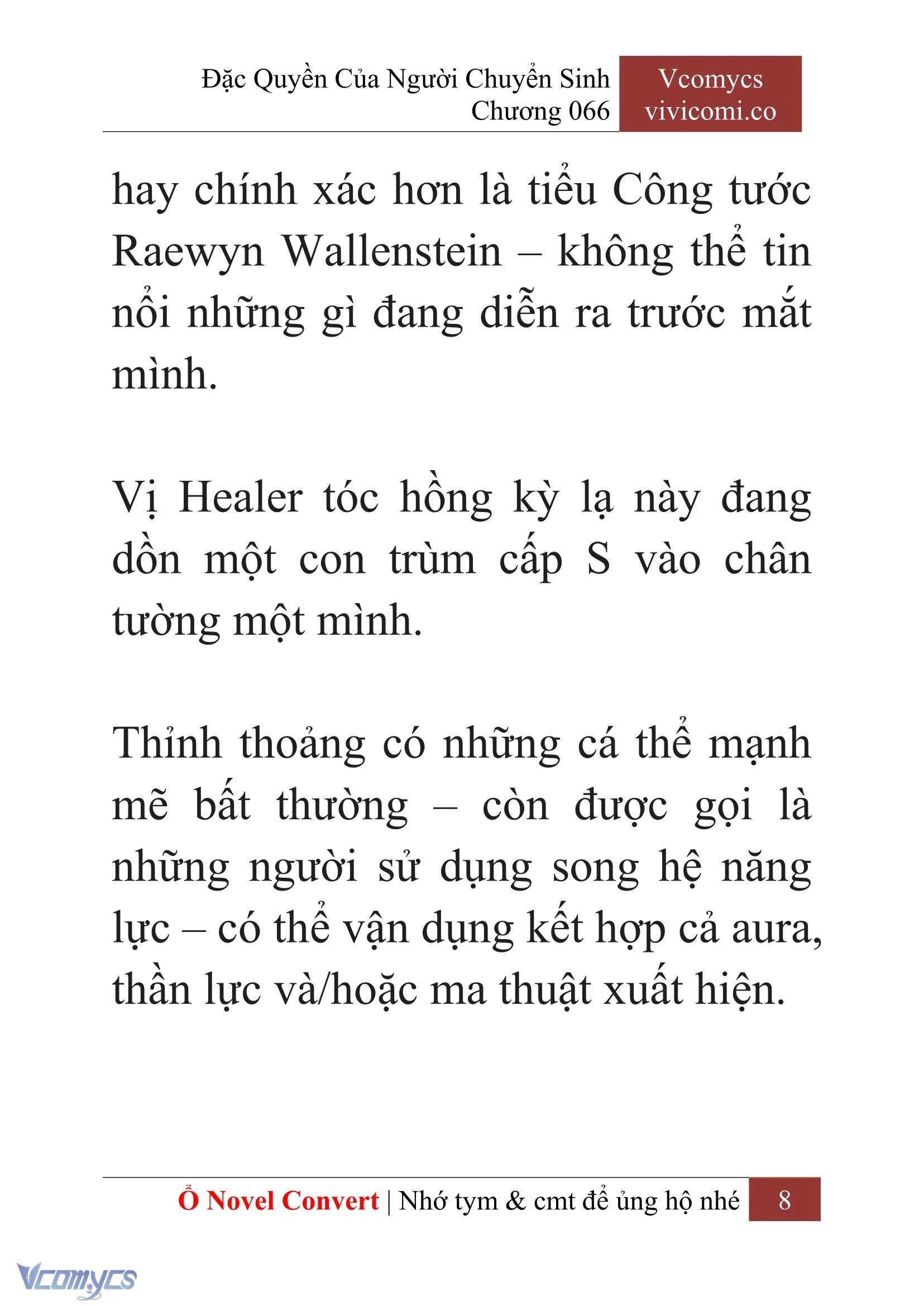 [Novel] Đặc Quyền Của Người Chuyển Sinh Chapter  66 - 10