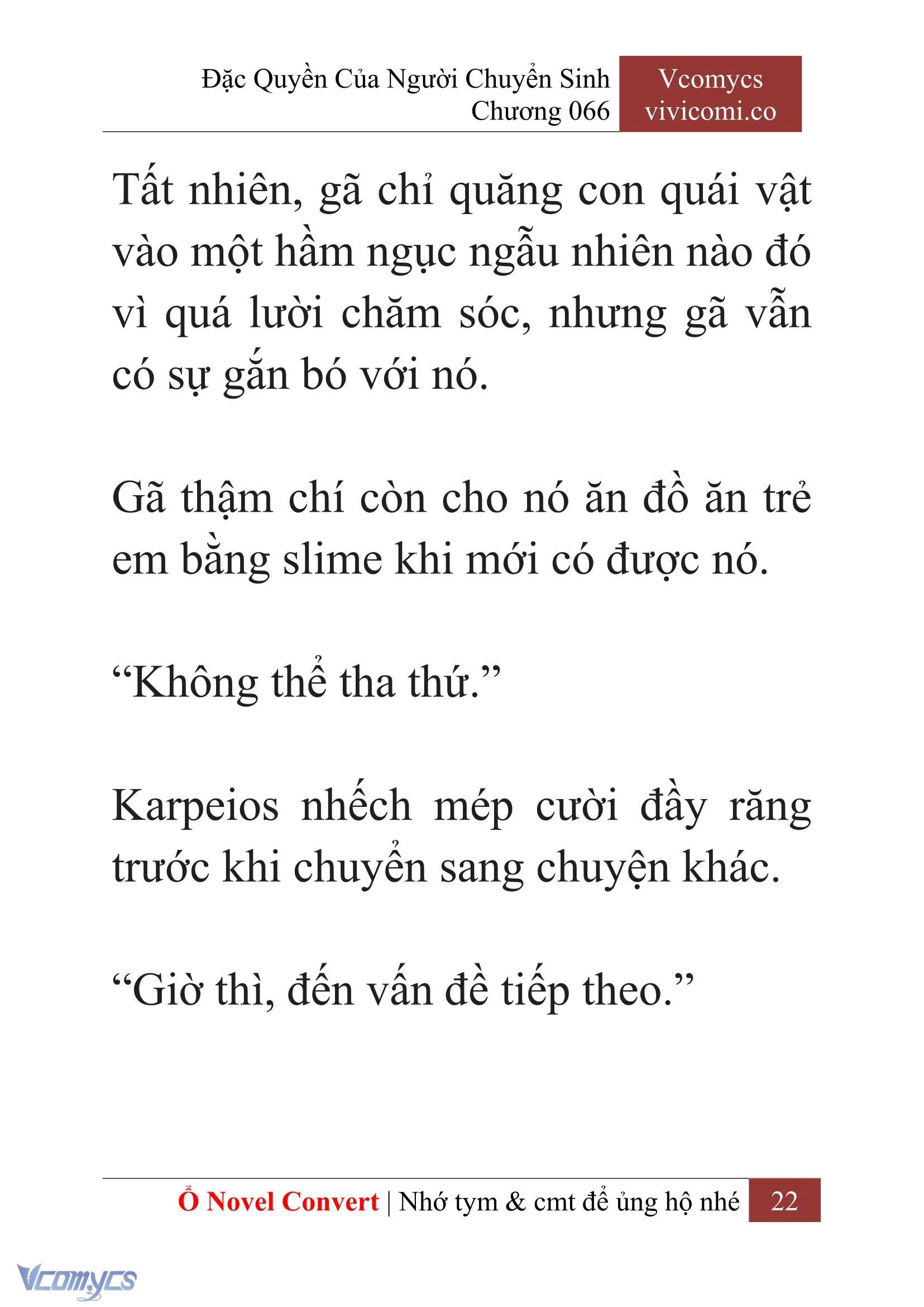 [Novel] Đặc Quyền Của Người Chuyển Sinh Chapter  66 - 24