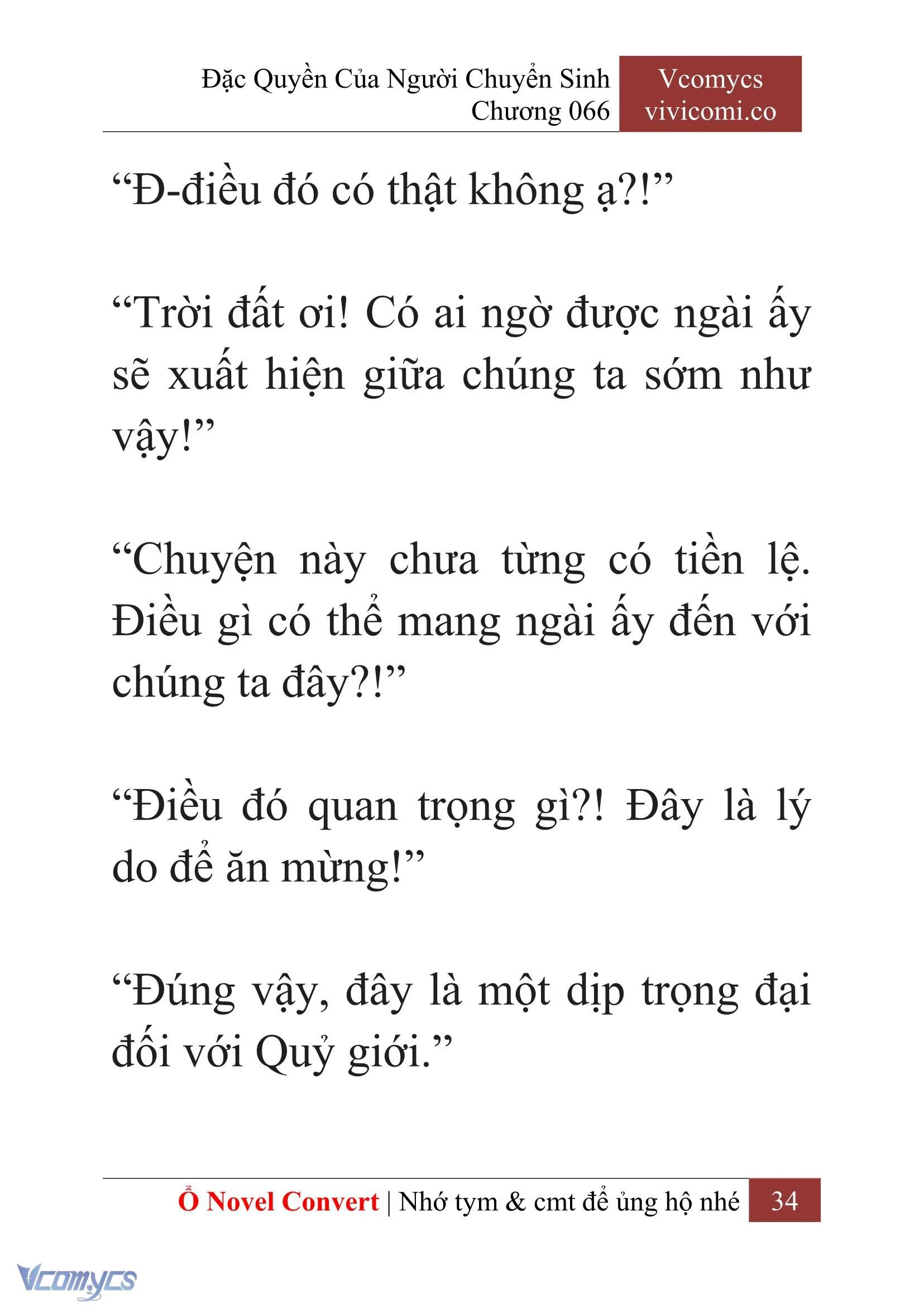 [Novel] Đặc Quyền Của Người Chuyển Sinh Chapter  66 - 36