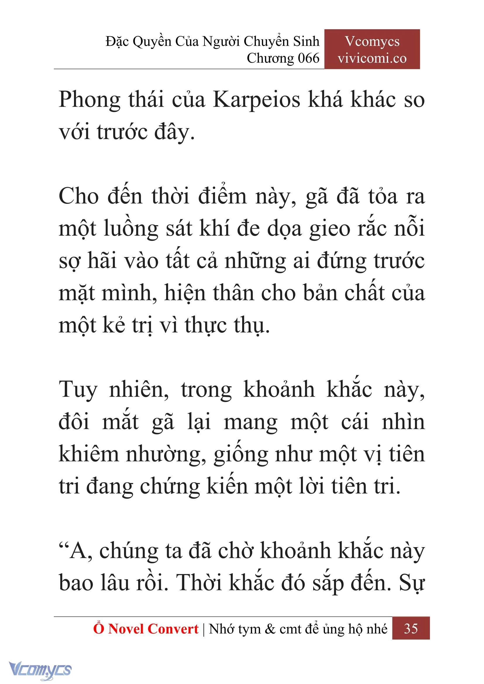 [Novel] Đặc Quyền Của Người Chuyển Sinh Chapter  66 - 37