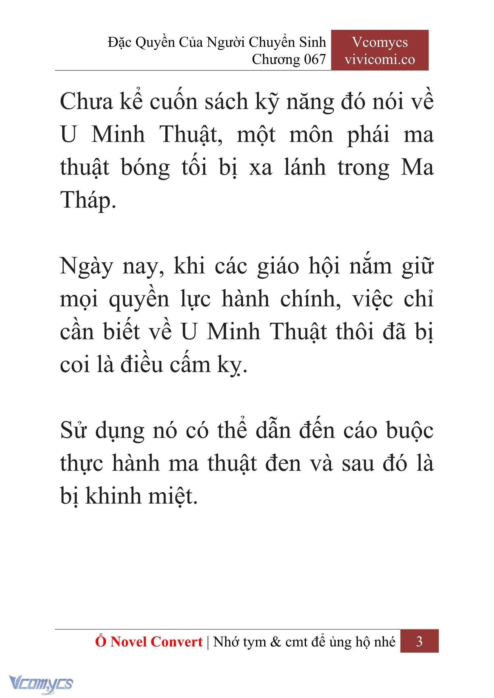 [Novel] Đặc Quyền Của Người Chuyển Sinh Chapter  67 - 5