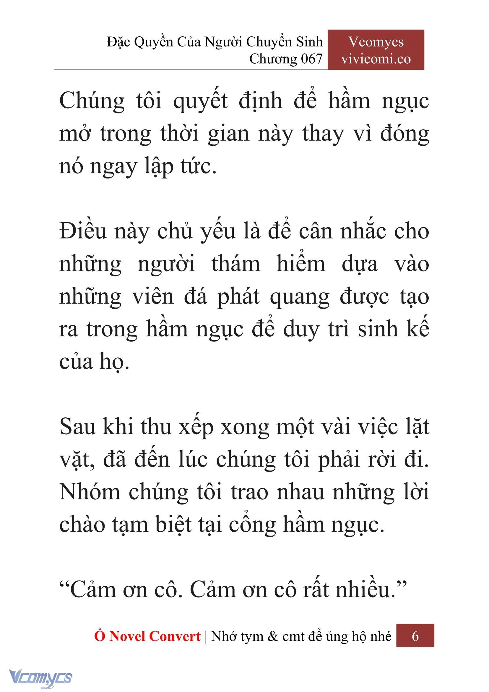 [Novel] Đặc Quyền Của Người Chuyển Sinh Chapter  67 - 8