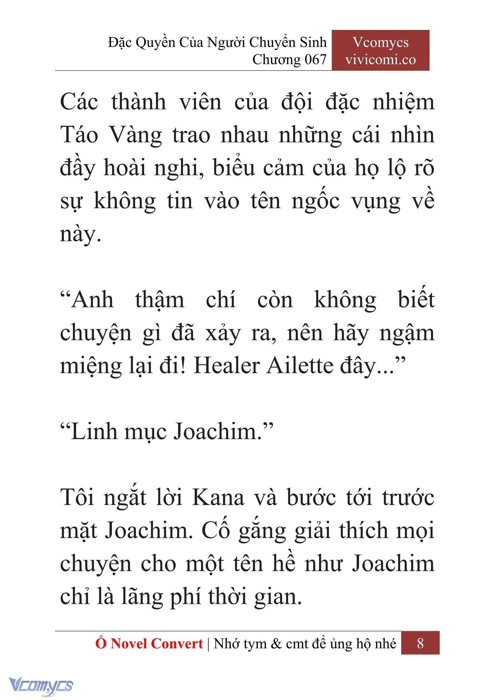[Novel] Đặc Quyền Của Người Chuyển Sinh Chapter  67 - 10