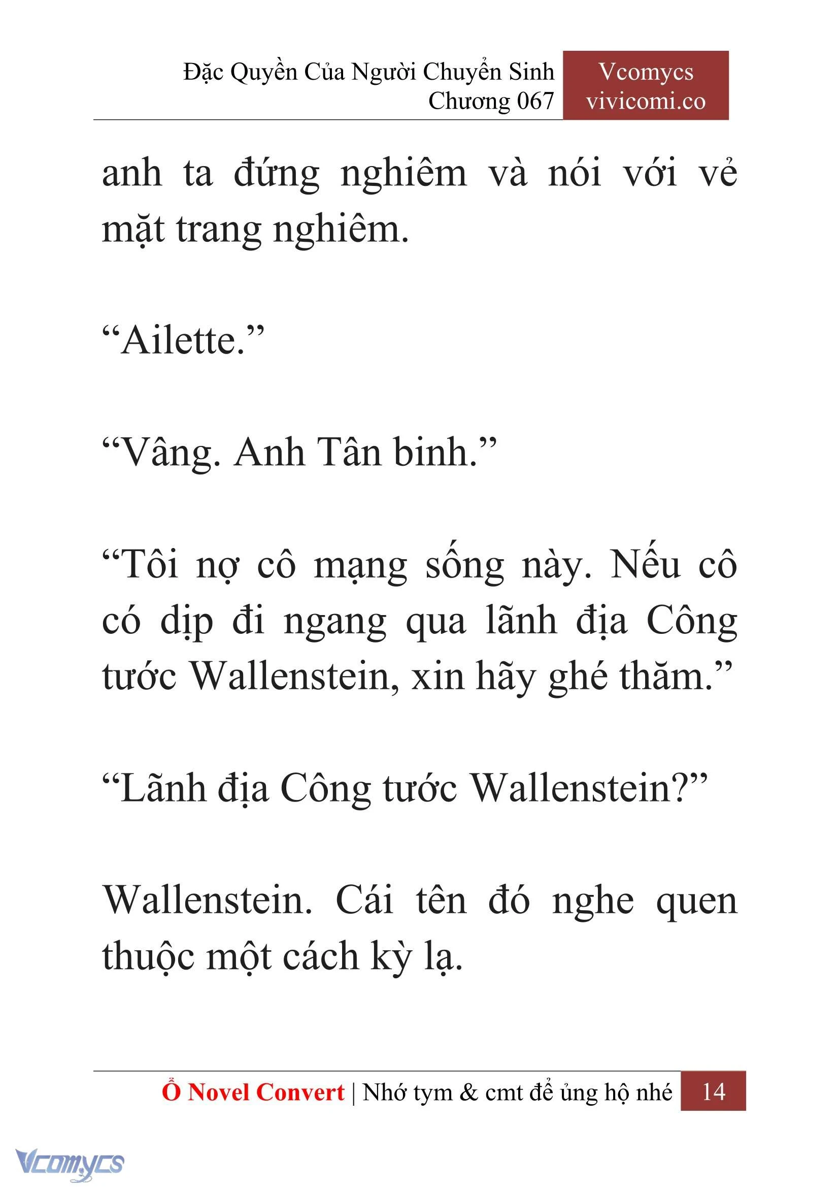 [Novel] Đặc Quyền Của Người Chuyển Sinh Chapter  67 - 16