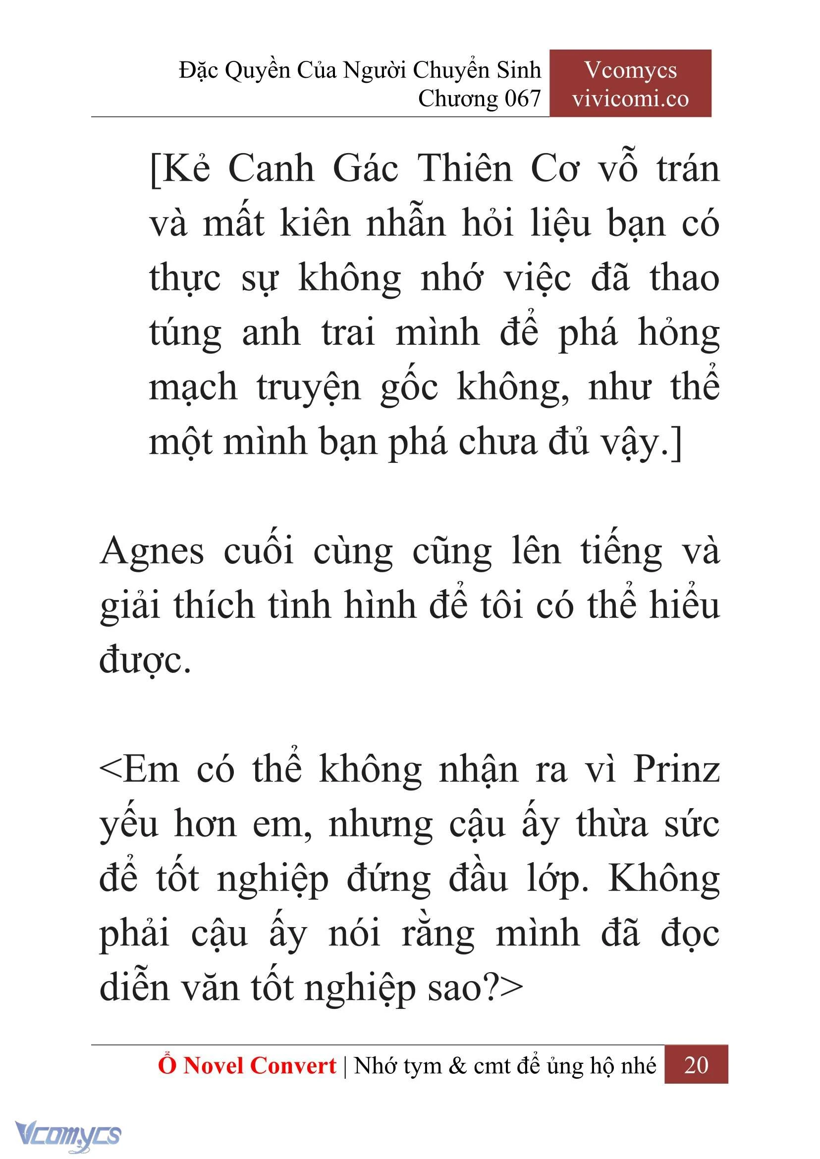 [Novel] Đặc Quyền Của Người Chuyển Sinh Chapter  67 - 22