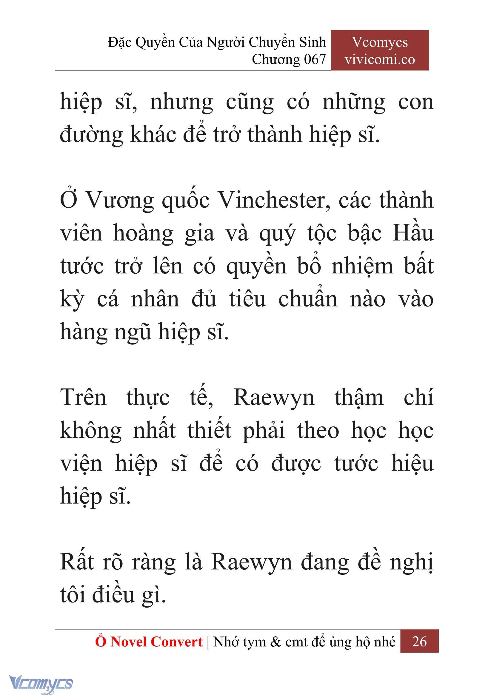 [Novel] Đặc Quyền Của Người Chuyển Sinh Chapter  67 - 28