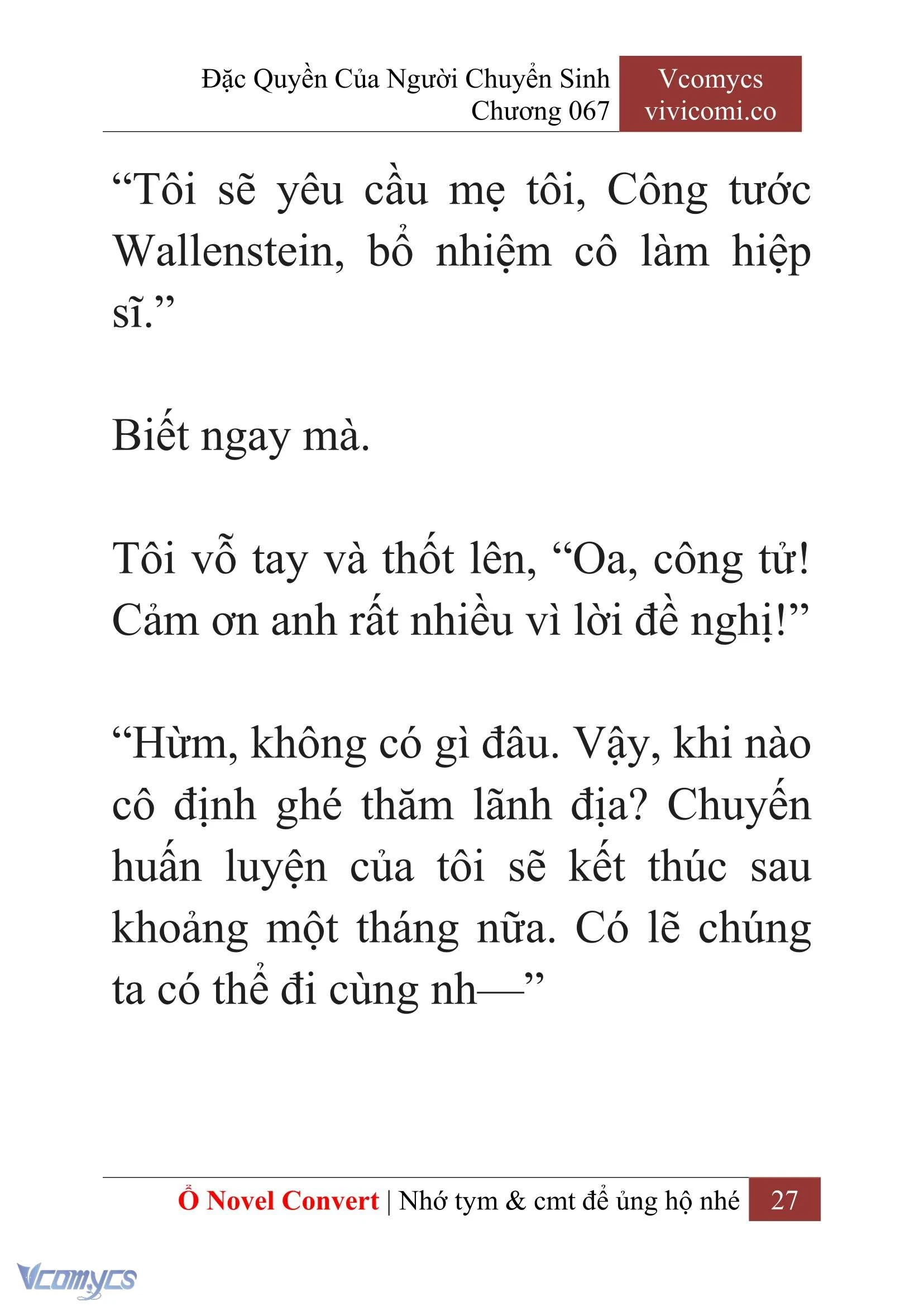 [Novel] Đặc Quyền Của Người Chuyển Sinh Chapter  67 - 29