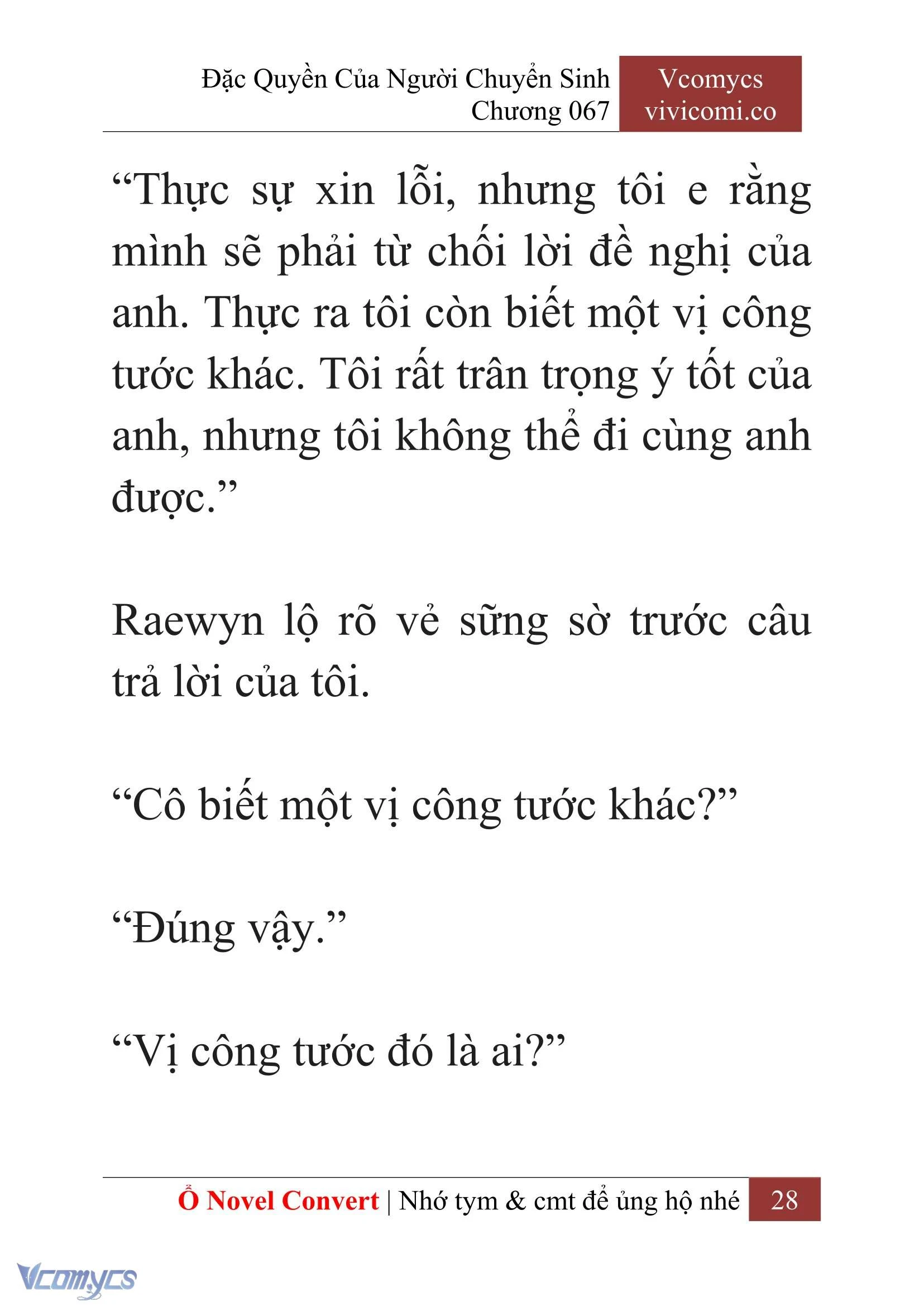 [Novel] Đặc Quyền Của Người Chuyển Sinh Chapter  67 - 30