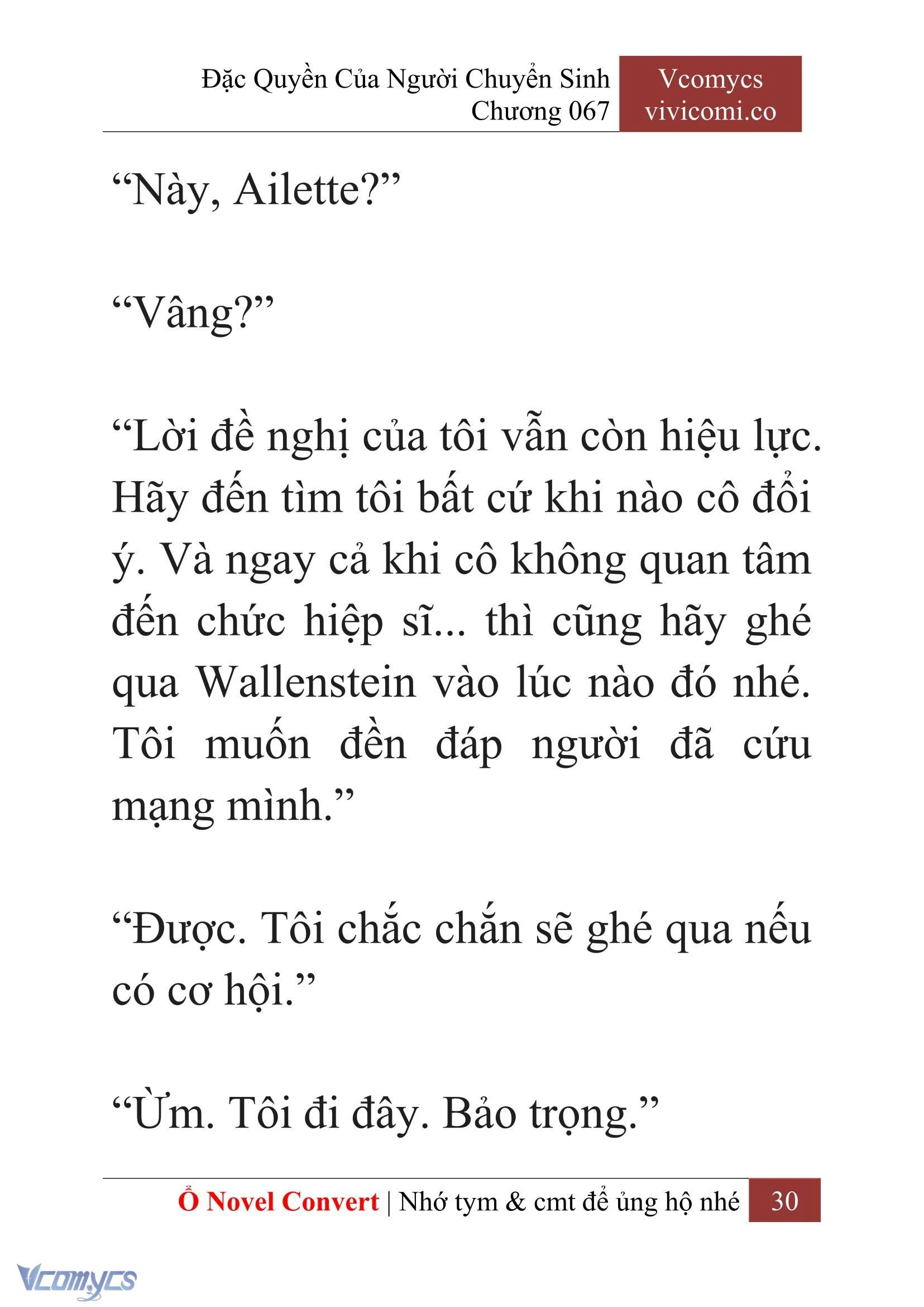 [Novel] Đặc Quyền Của Người Chuyển Sinh Chapter  67 - 32