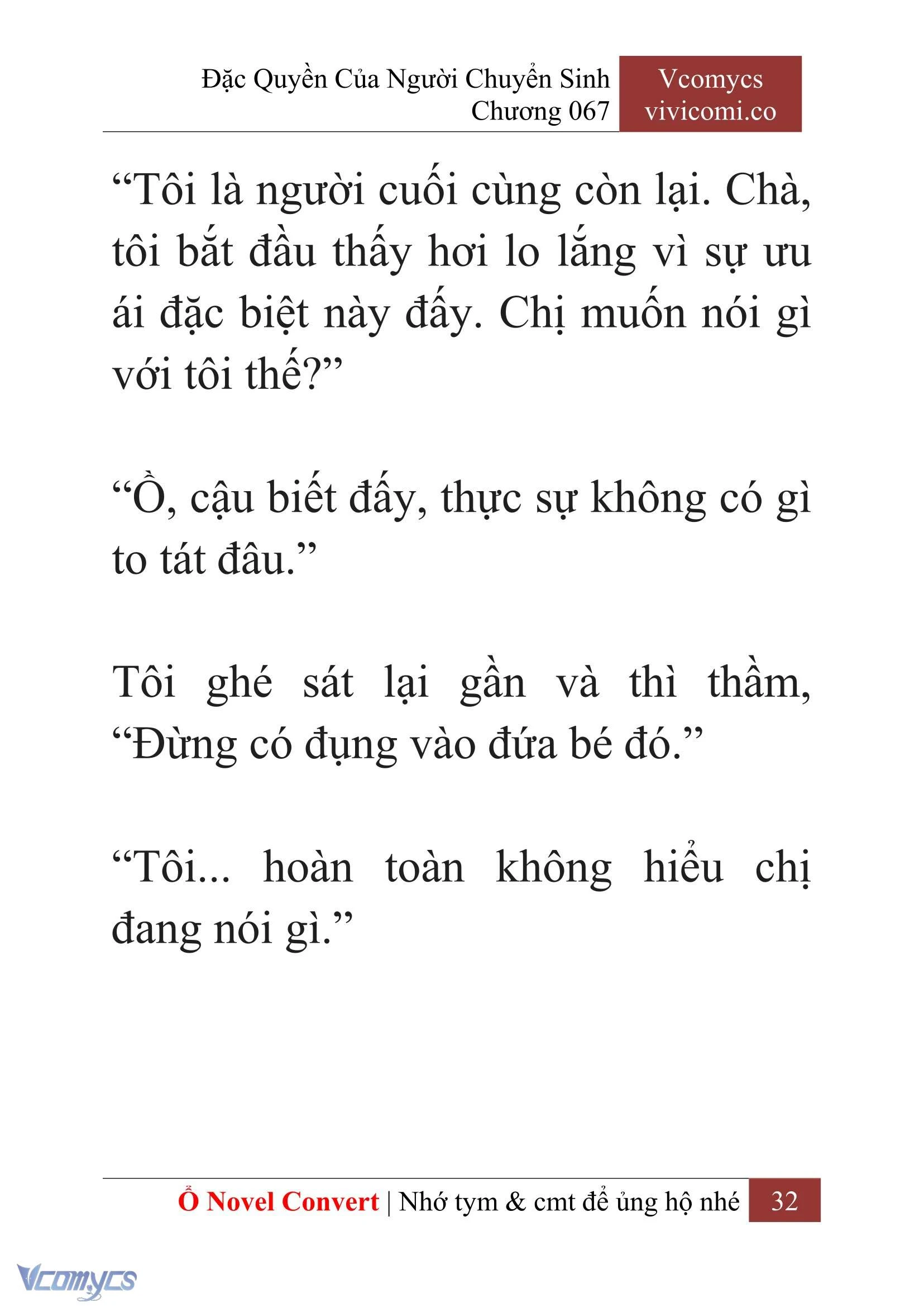[Novel] Đặc Quyền Của Người Chuyển Sinh Chapter  67 - 34