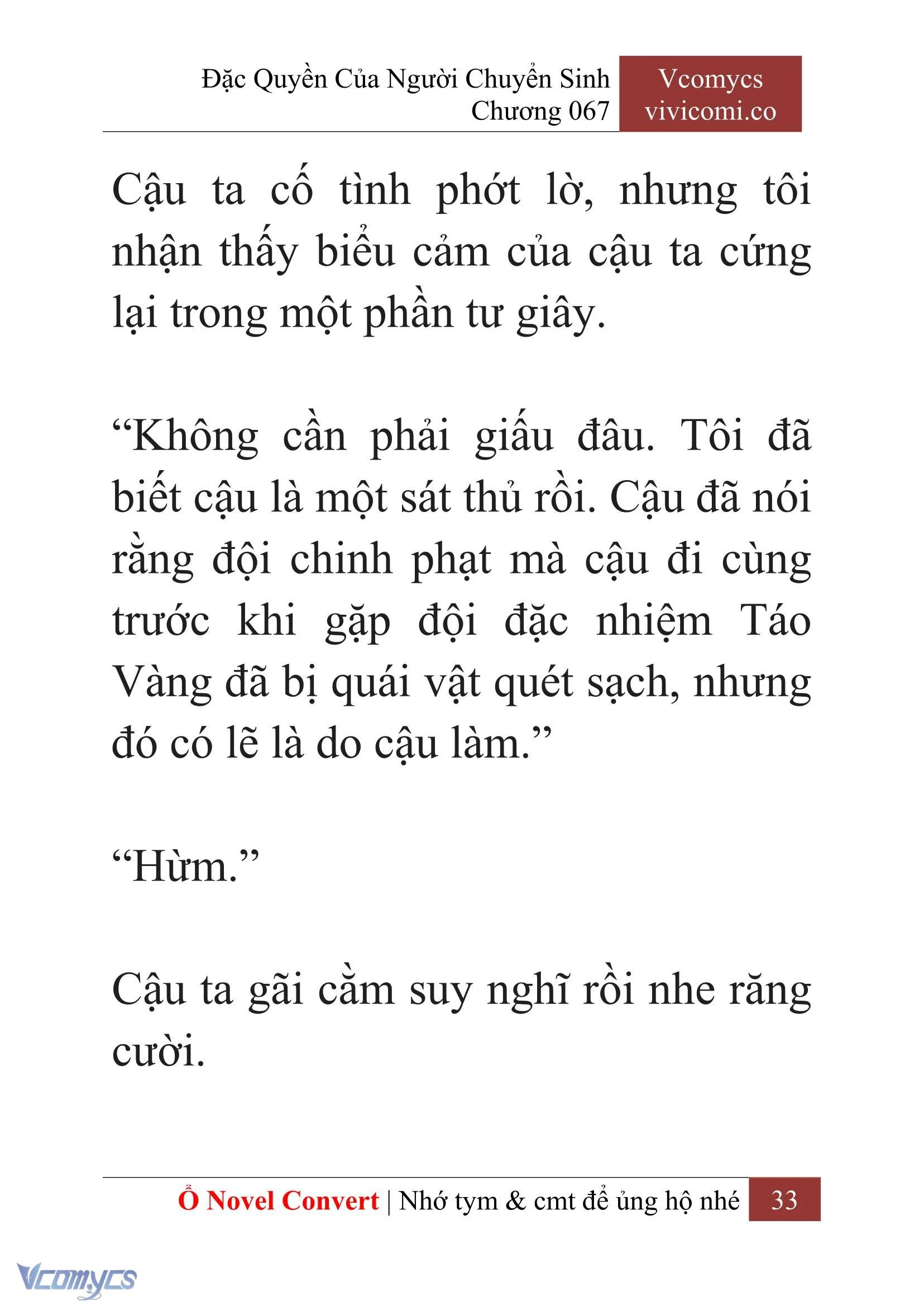 [Novel] Đặc Quyền Của Người Chuyển Sinh Chapter  67 - 35