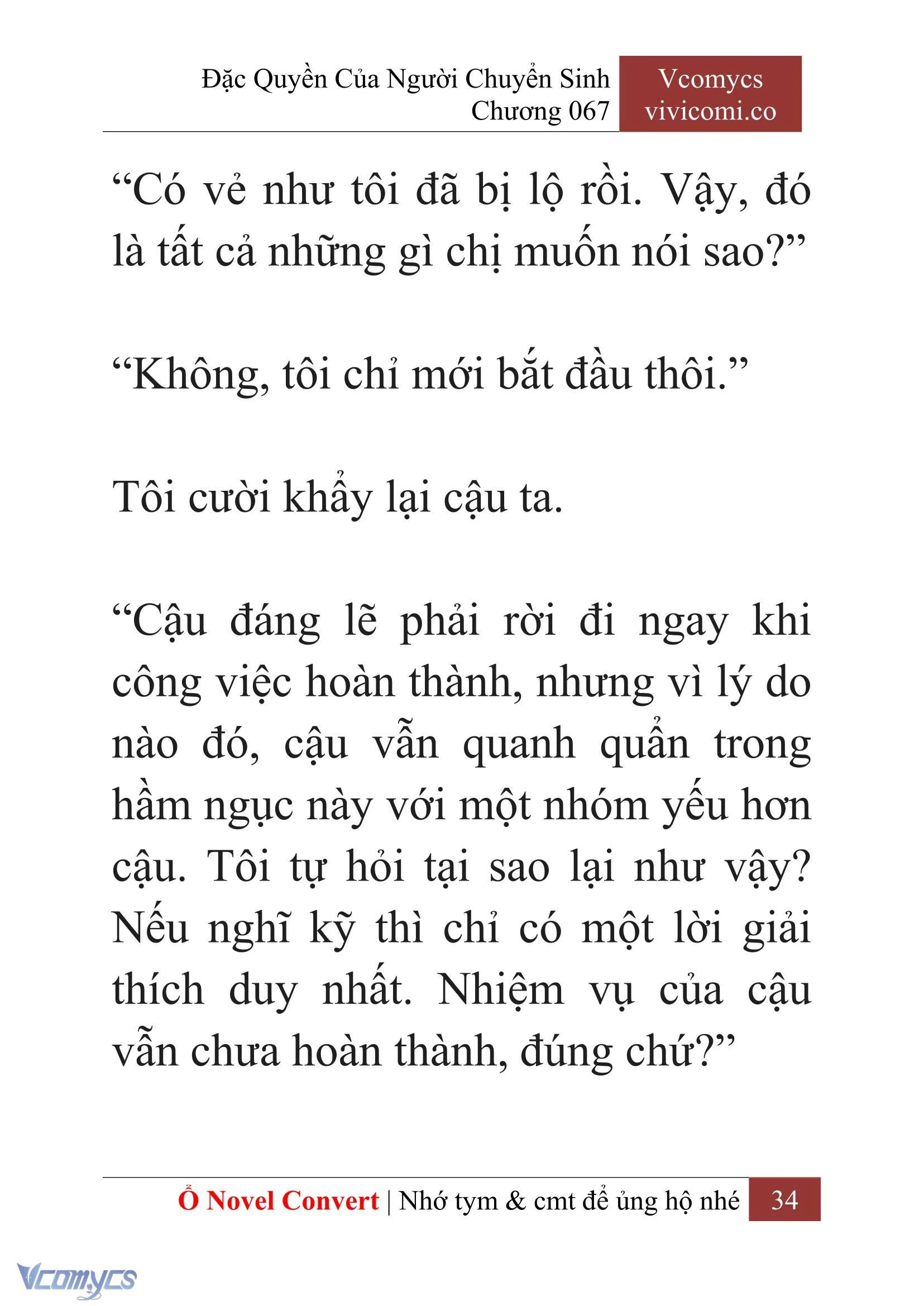 [Novel] Đặc Quyền Của Người Chuyển Sinh Chapter  67 - 36