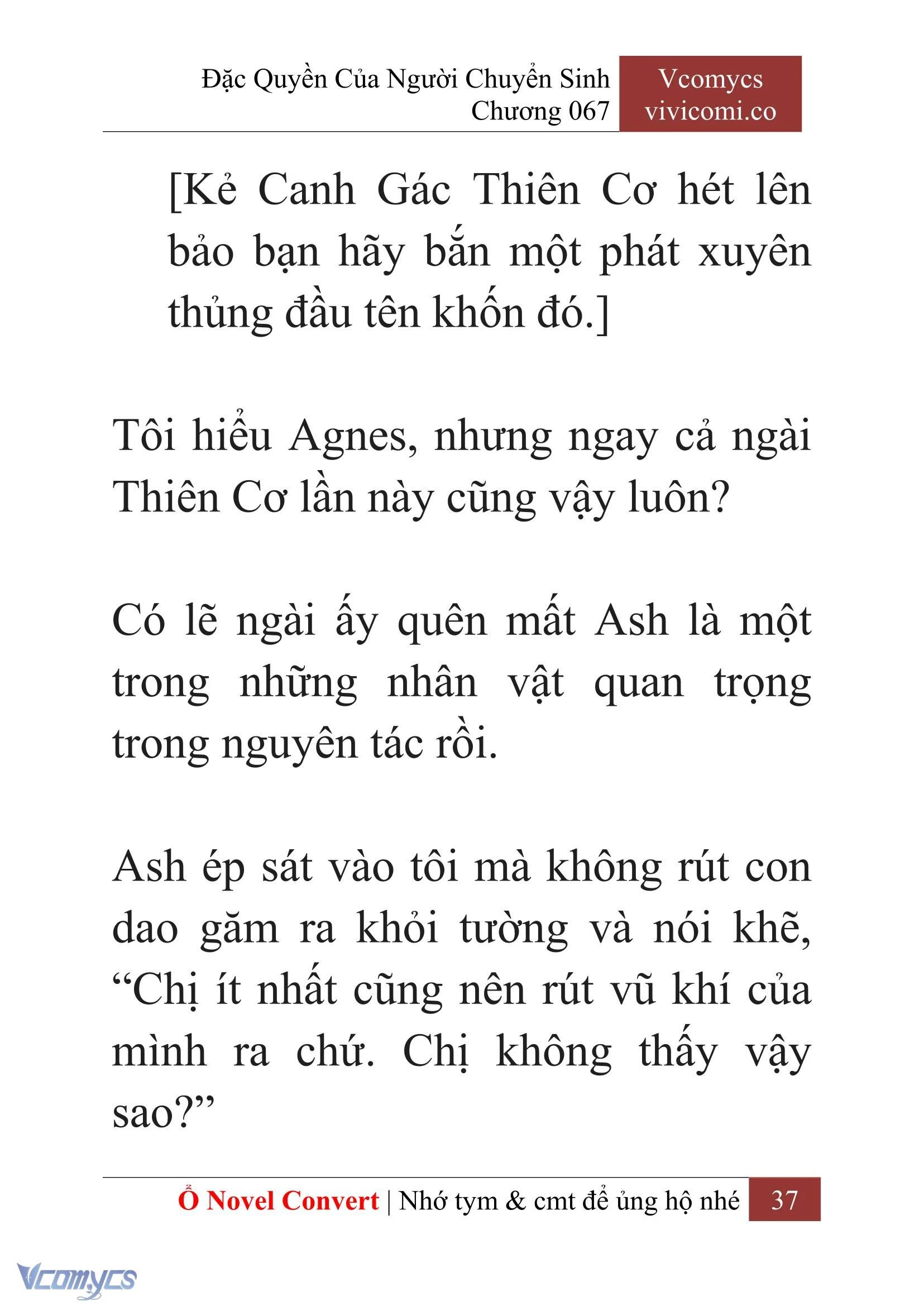 [Novel] Đặc Quyền Của Người Chuyển Sinh Chapter  67 - 39