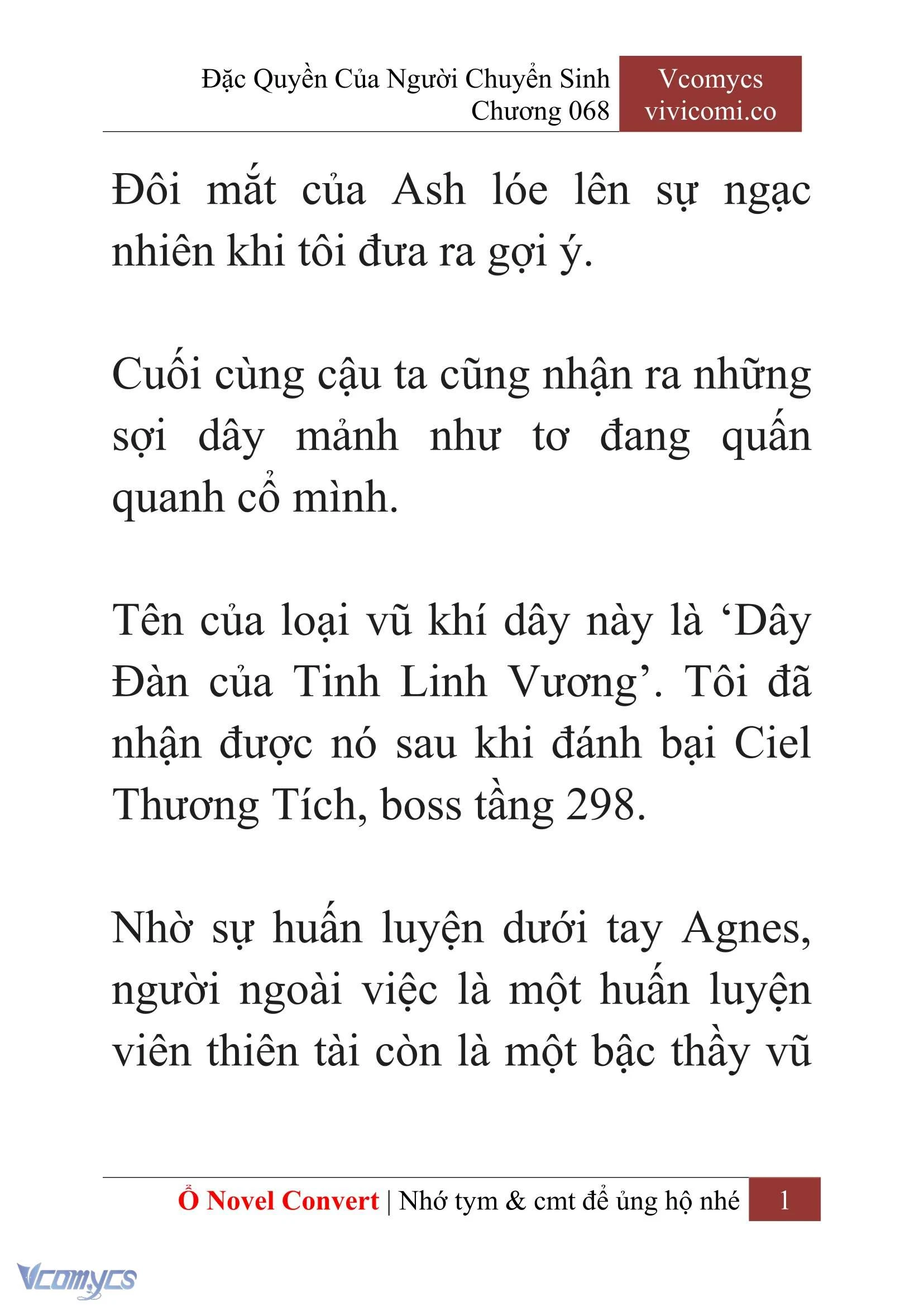 [Novel] Đặc Quyền Của Người Chuyển Sinh Chapter  68 - 3