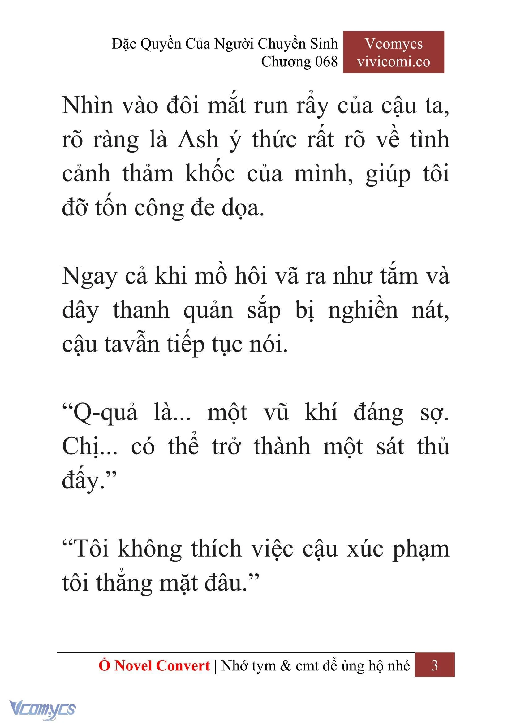 [Novel] Đặc Quyền Của Người Chuyển Sinh Chapter  68 - 5