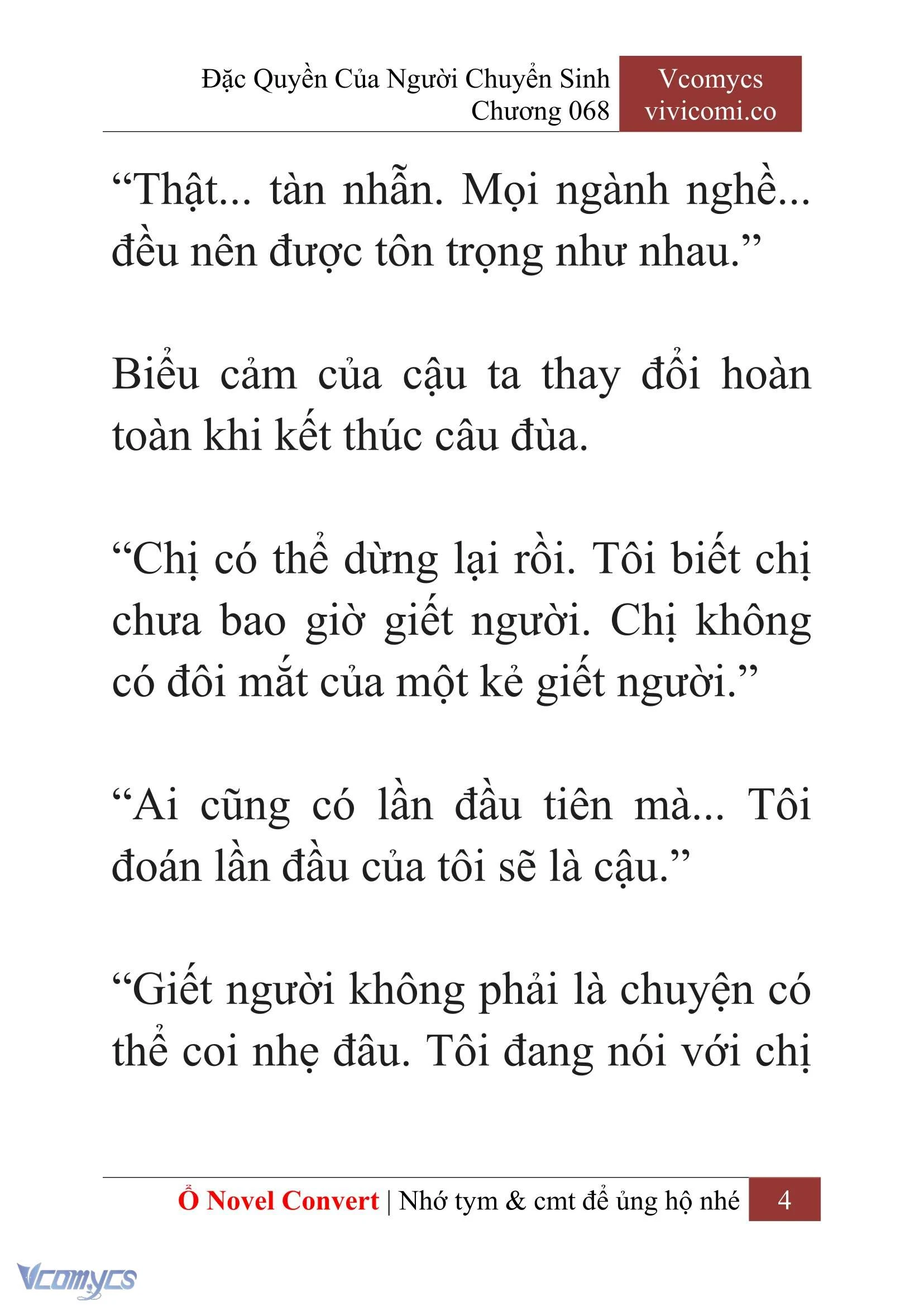 [Novel] Đặc Quyền Của Người Chuyển Sinh Chapter  68 - 6