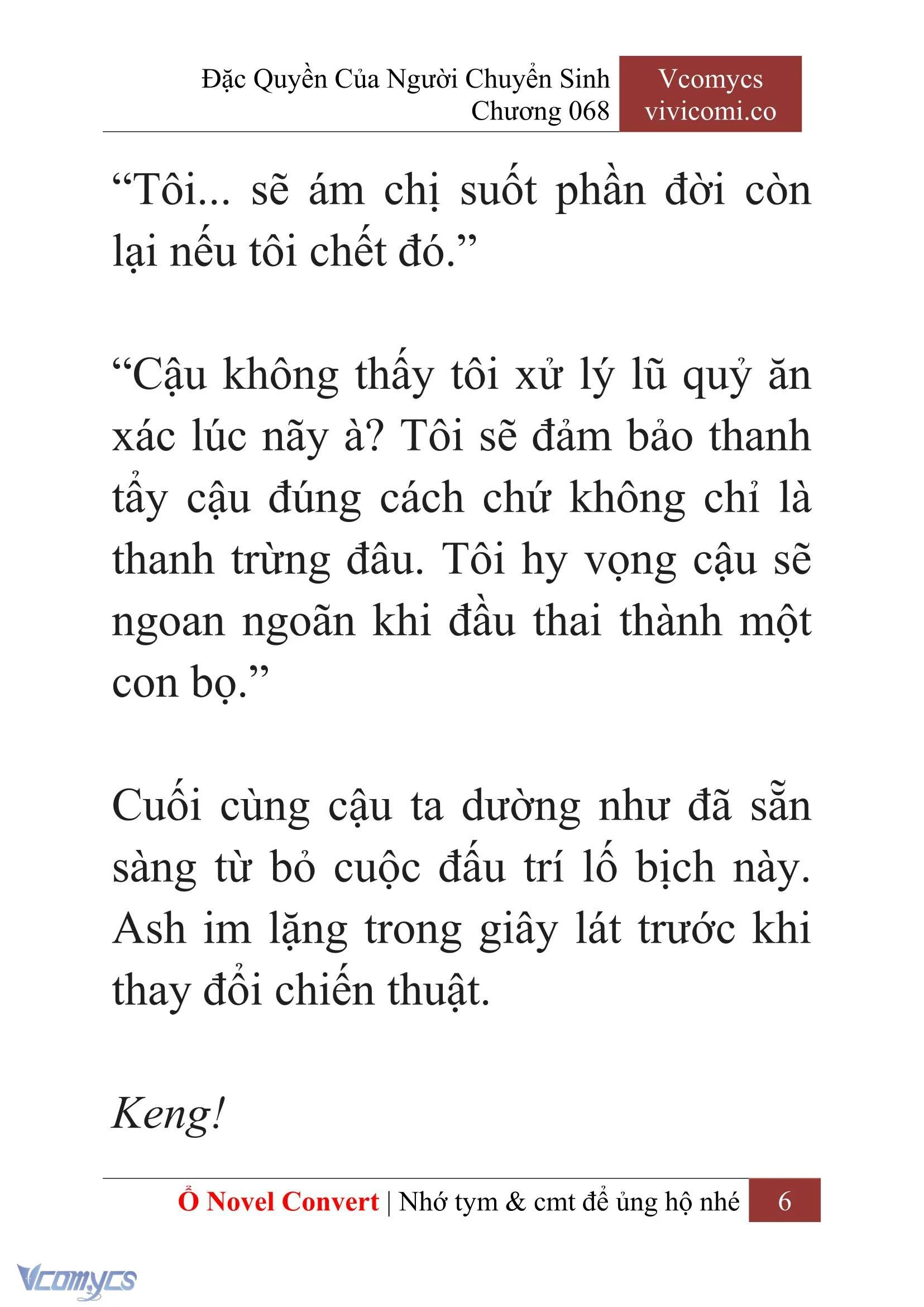 [Novel] Đặc Quyền Của Người Chuyển Sinh Chapter  68 - 8