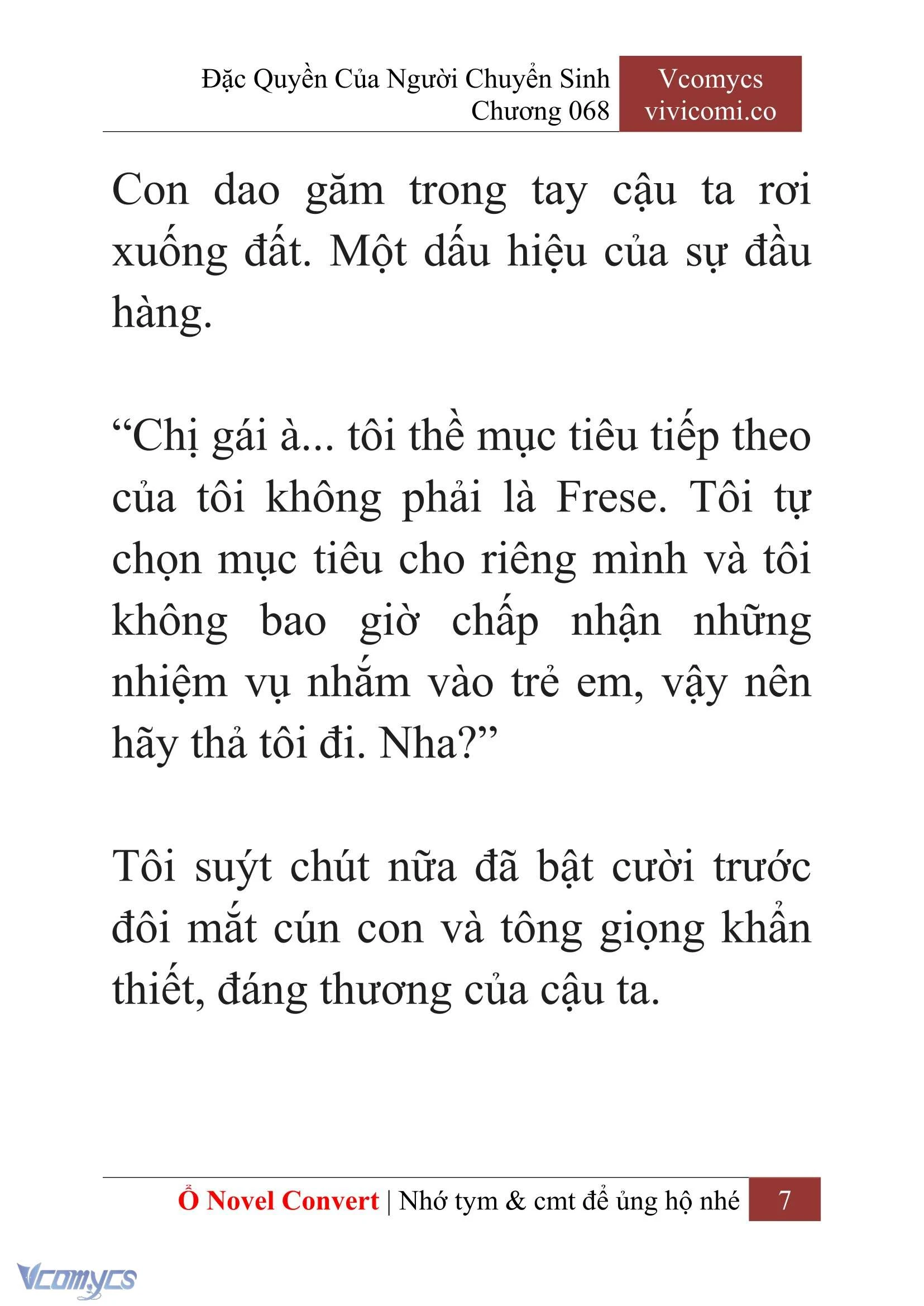 [Novel] Đặc Quyền Của Người Chuyển Sinh Chapter  68 - 9