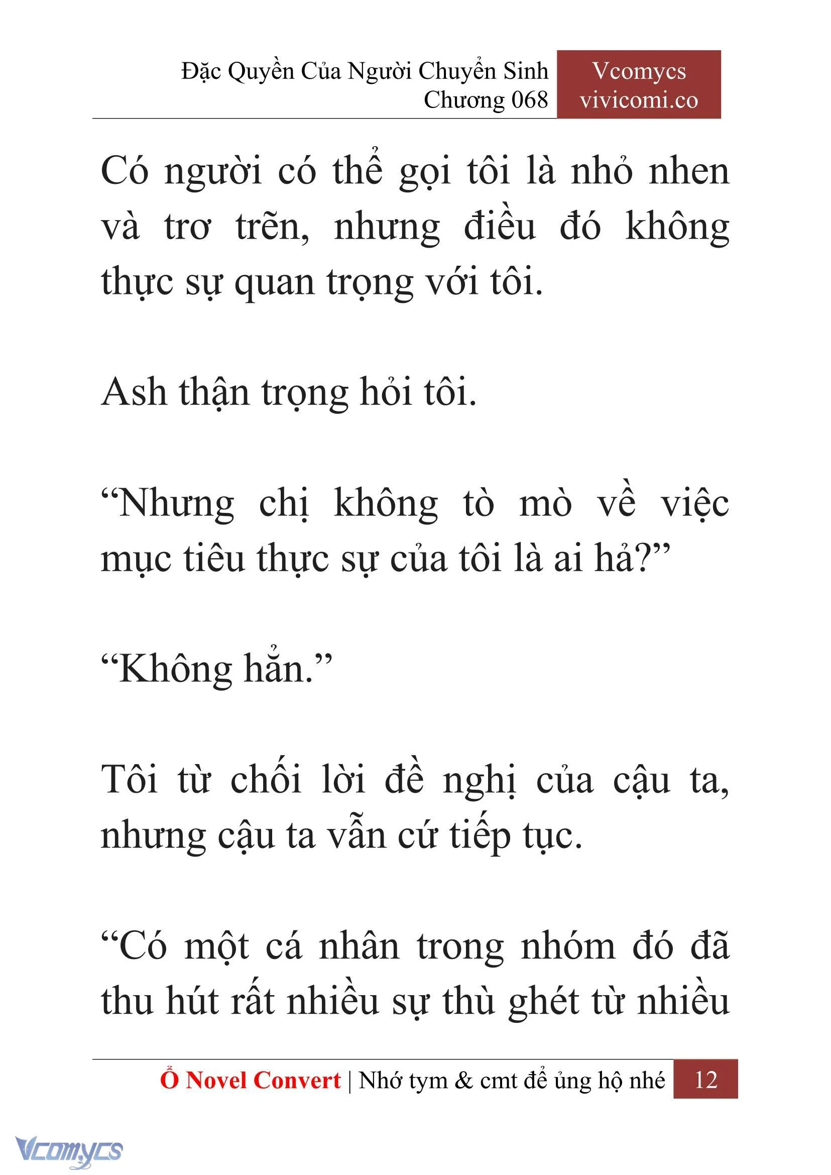[Novel] Đặc Quyền Của Người Chuyển Sinh Chapter  68 - 14
