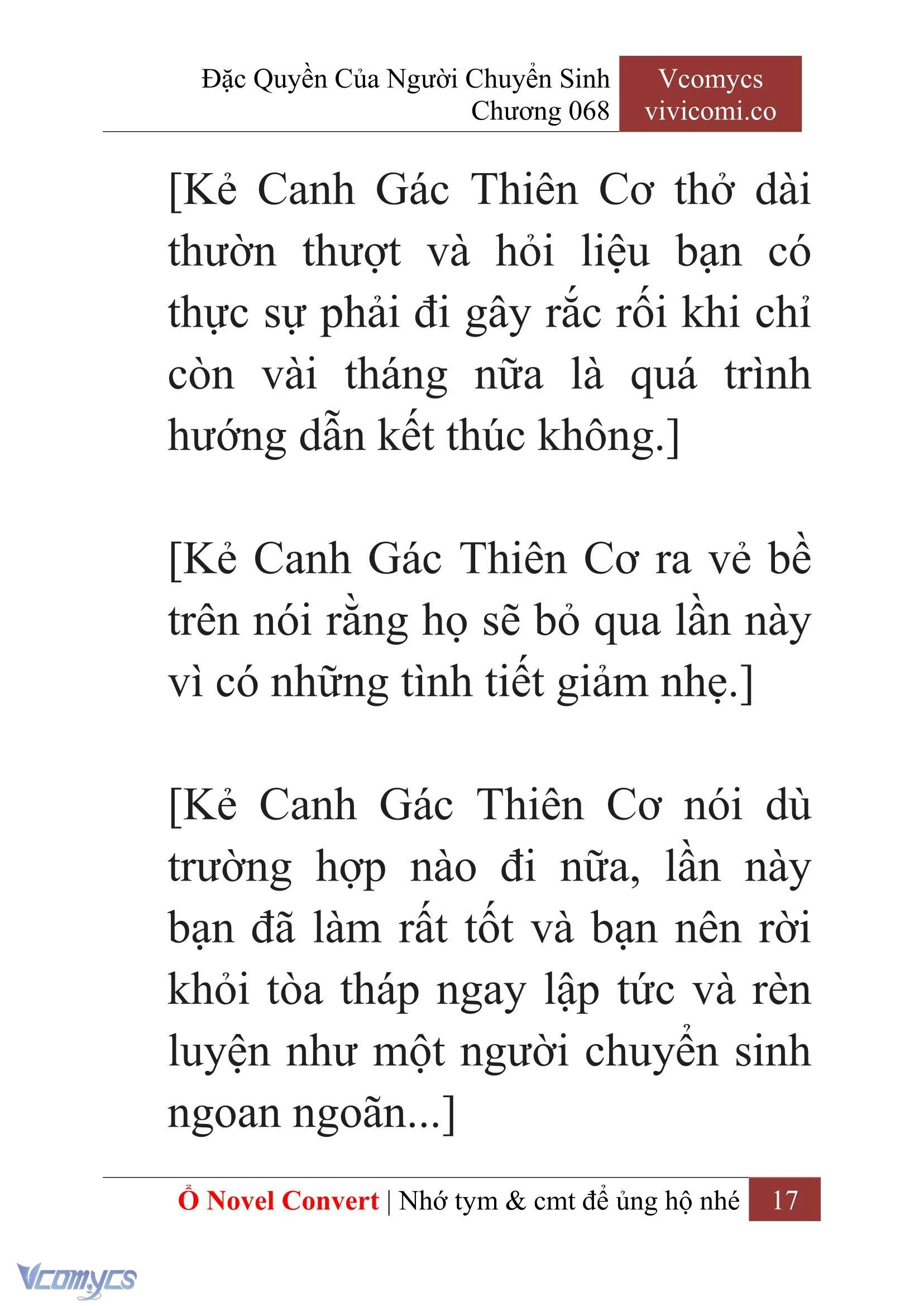[Novel] Đặc Quyền Của Người Chuyển Sinh Chapter  68 - 19