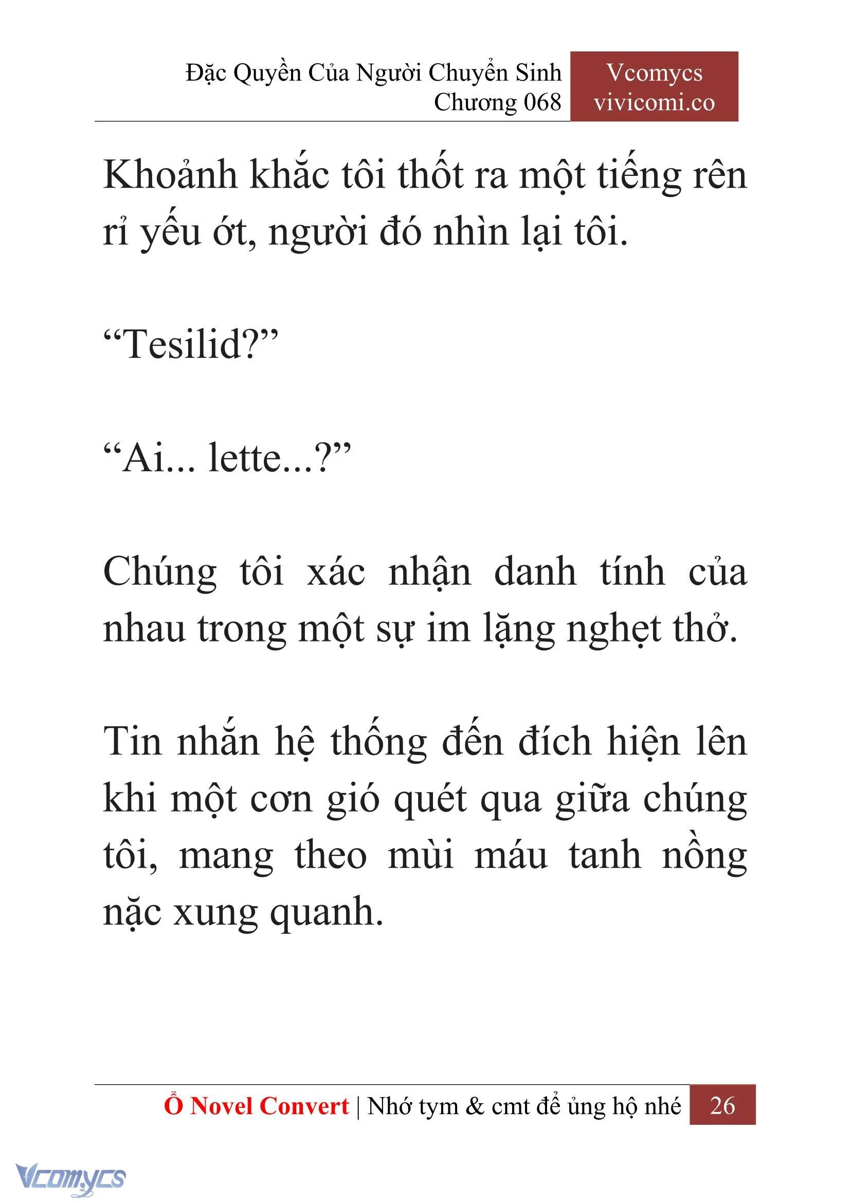 [Novel] Đặc Quyền Của Người Chuyển Sinh Chapter  68 - 28
