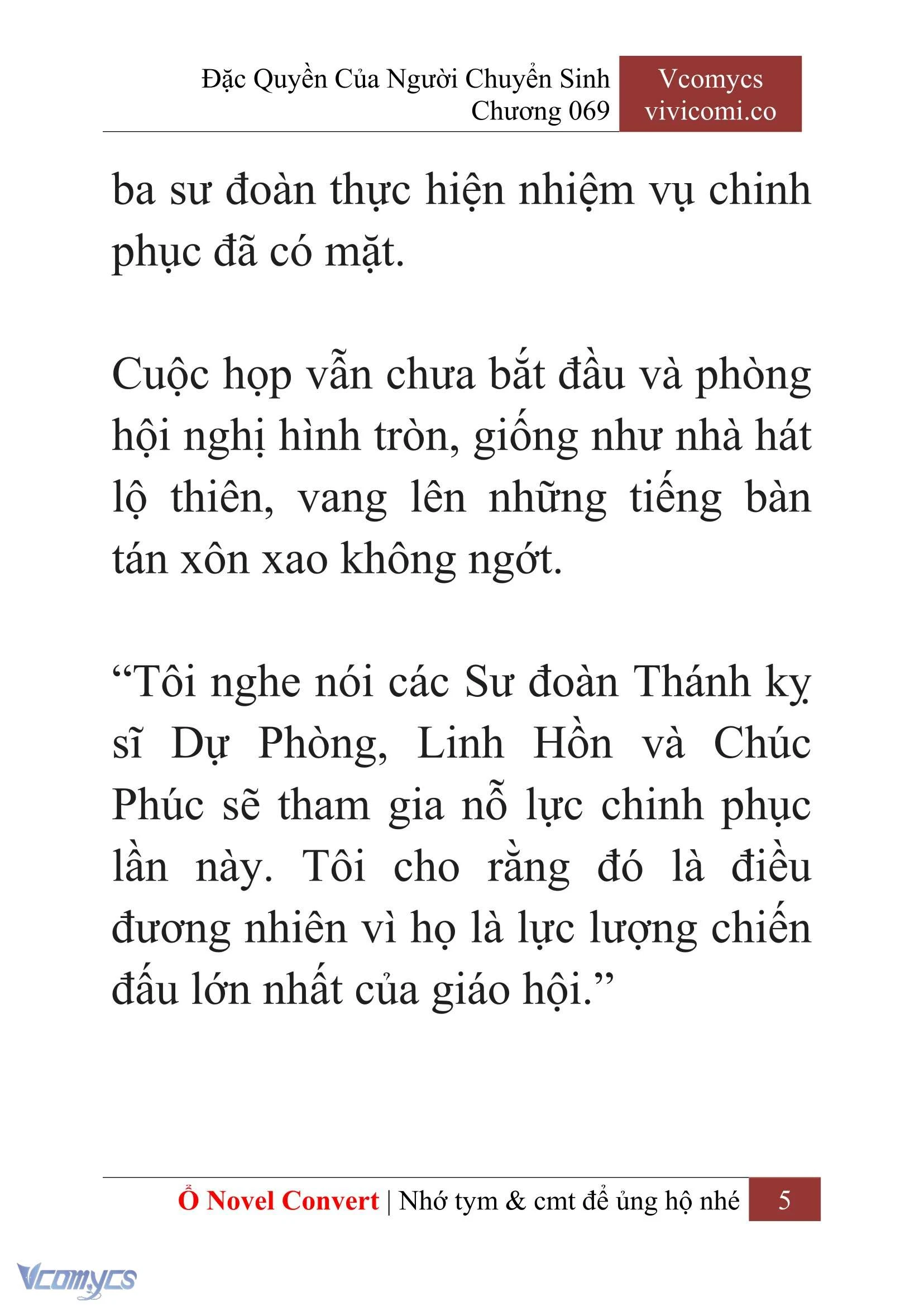 [Novel] Đặc Quyền Của Người Chuyển Sinh Chapter  69 - 7