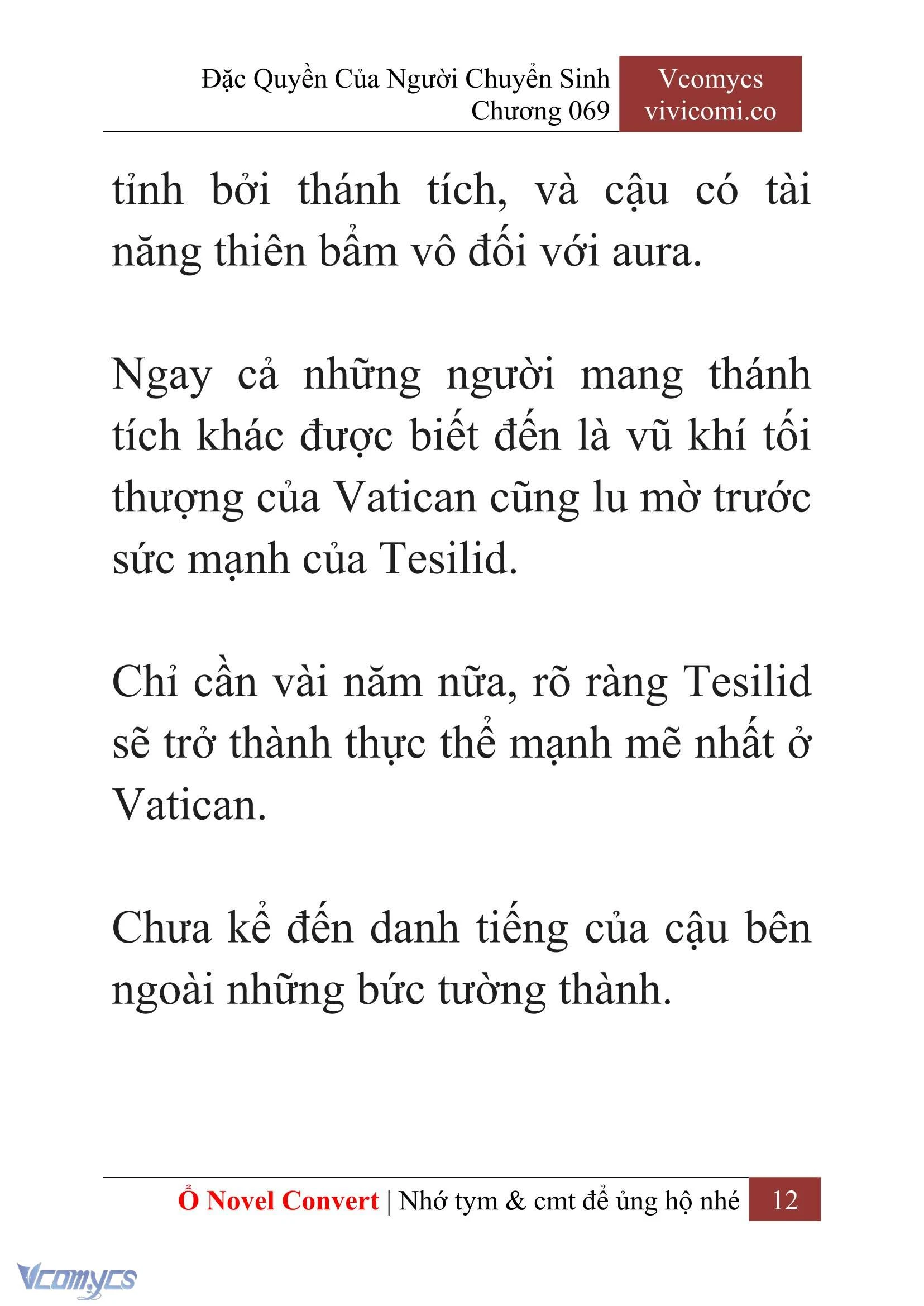 [Novel] Đặc Quyền Của Người Chuyển Sinh Chapter  69 - 14