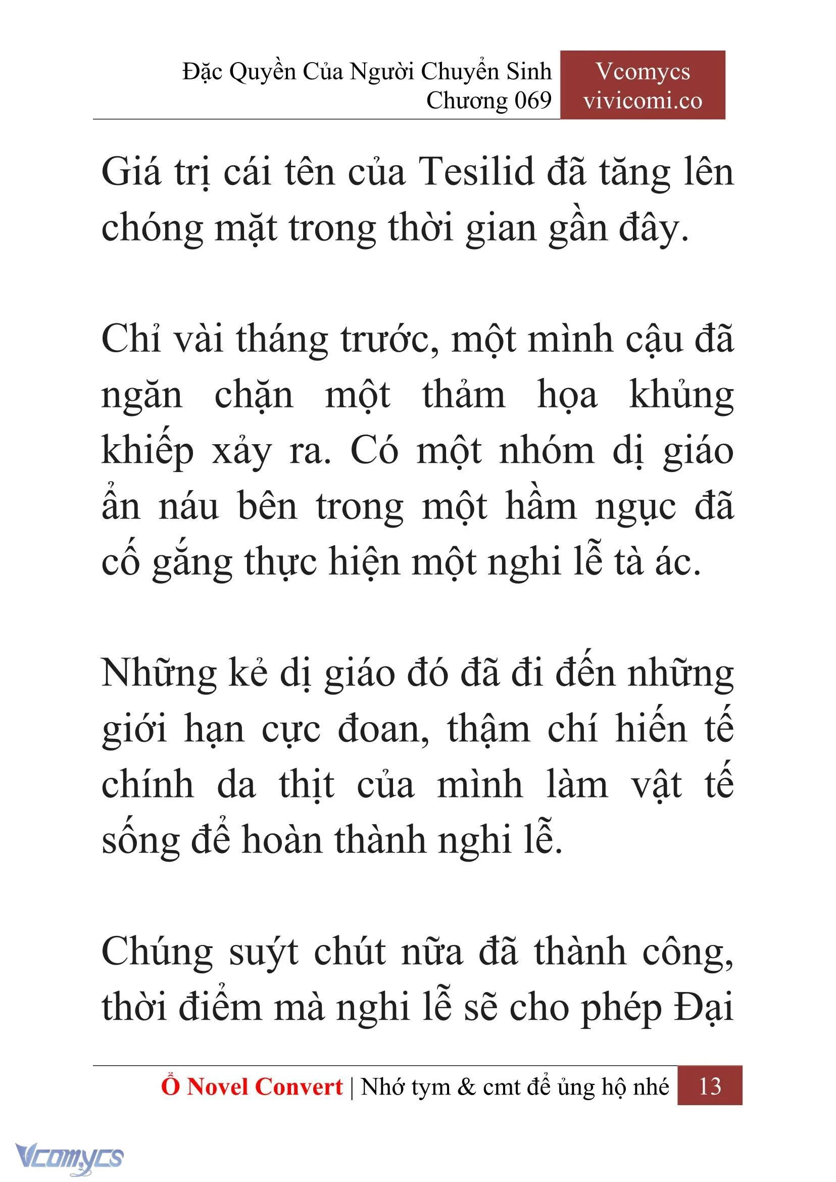 [Novel] Đặc Quyền Của Người Chuyển Sinh Chapter  69 - 15