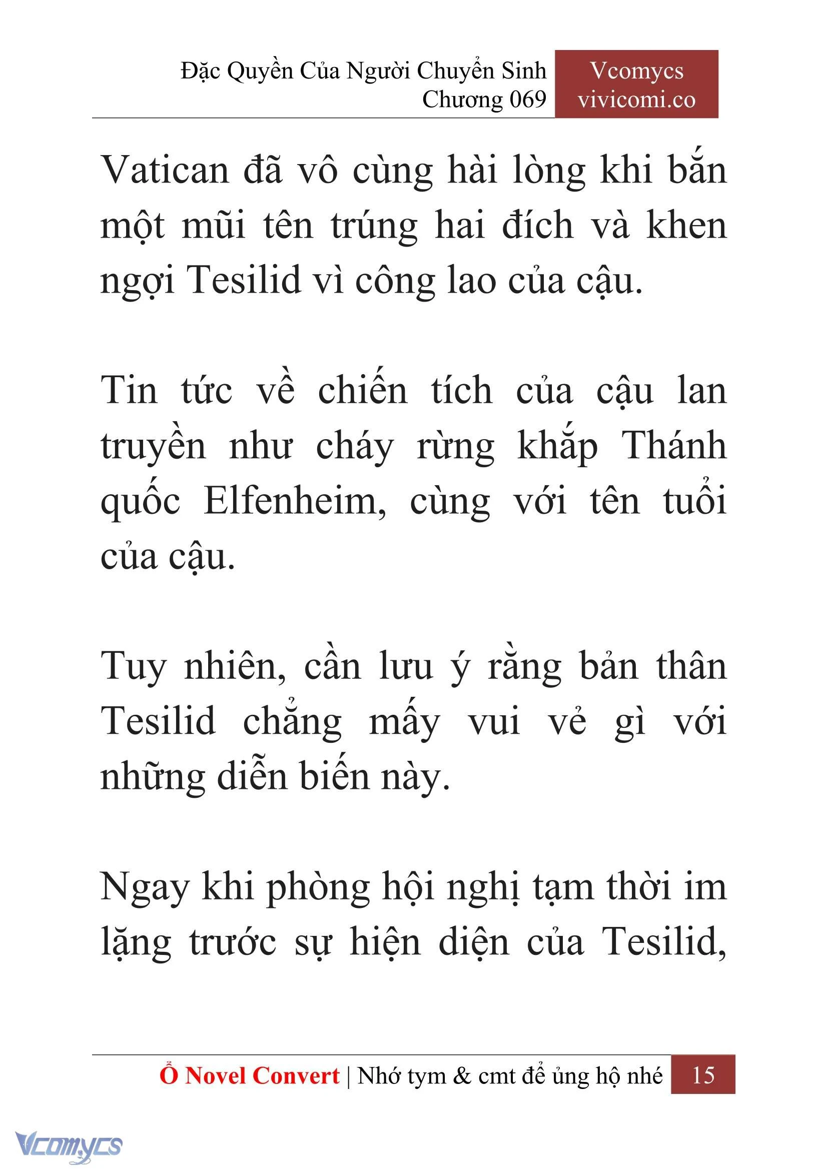 [Novel] Đặc Quyền Của Người Chuyển Sinh Chapter  69 - 17