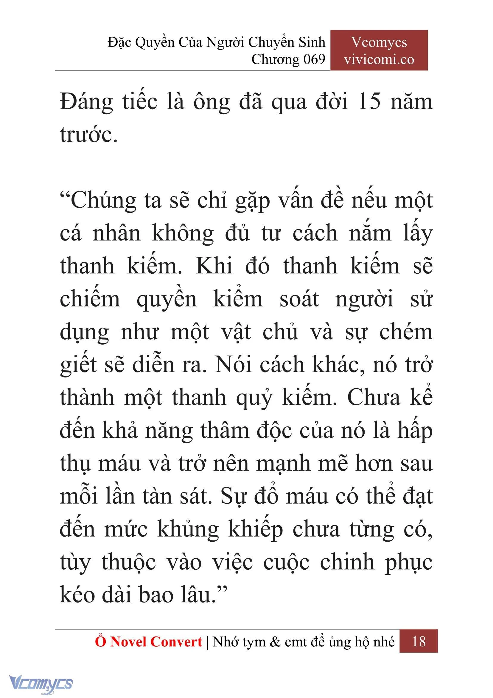 [Novel] Đặc Quyền Của Người Chuyển Sinh Chapter  69 - 20