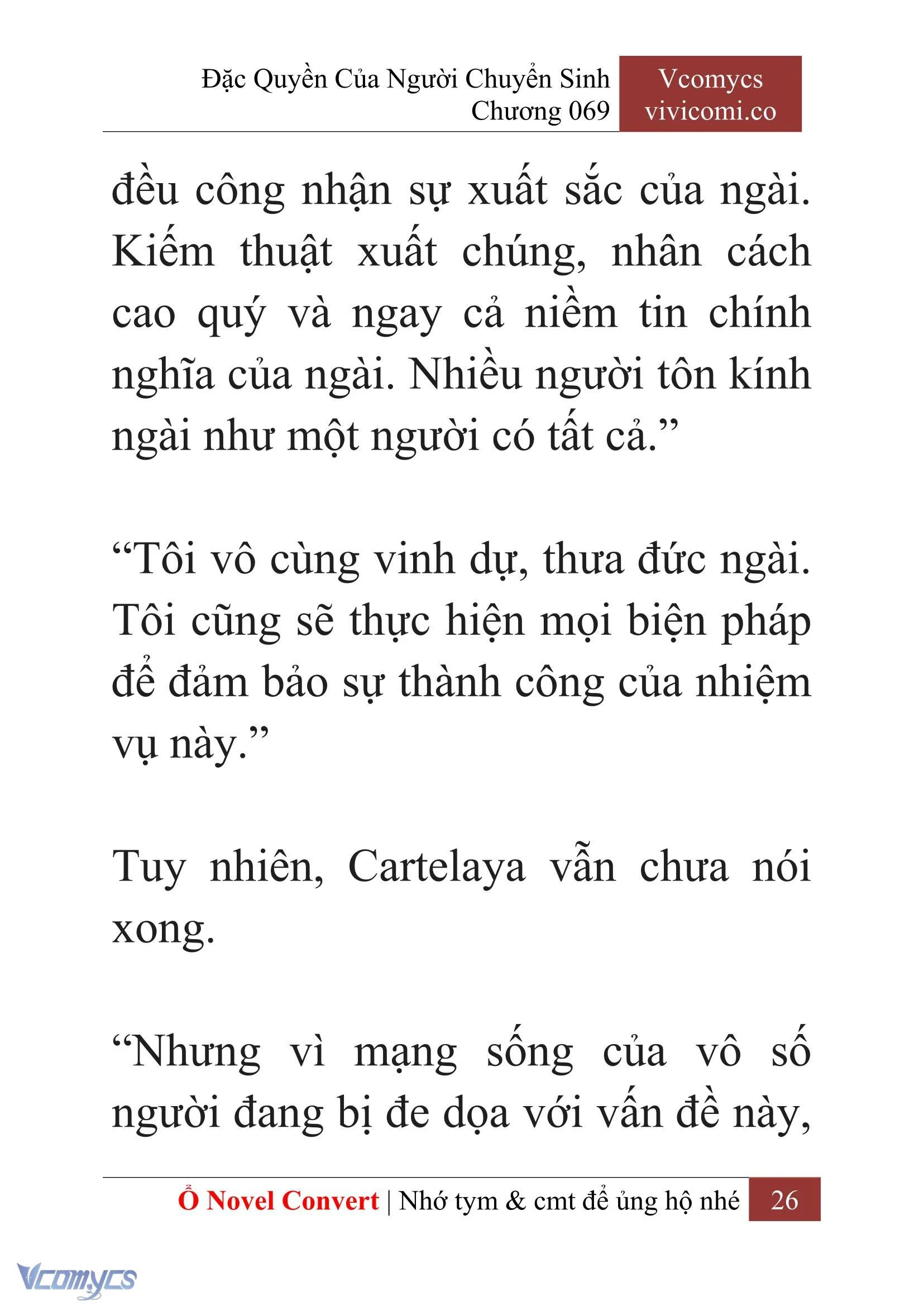 [Novel] Đặc Quyền Của Người Chuyển Sinh Chapter  69 - 28