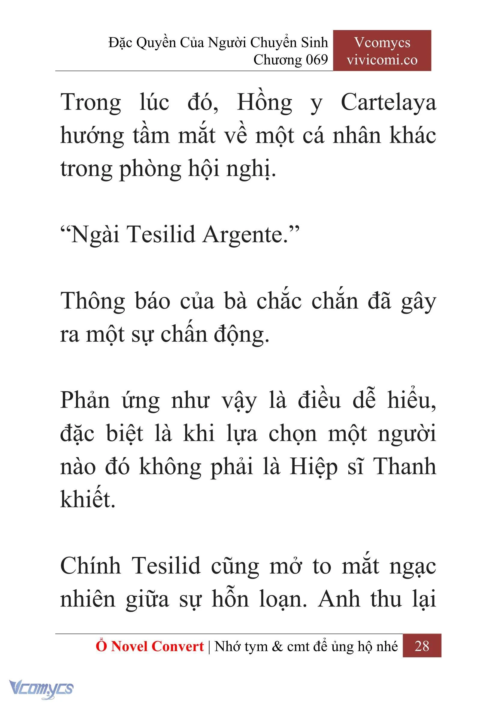 [Novel] Đặc Quyền Của Người Chuyển Sinh Chapter  69 - 30