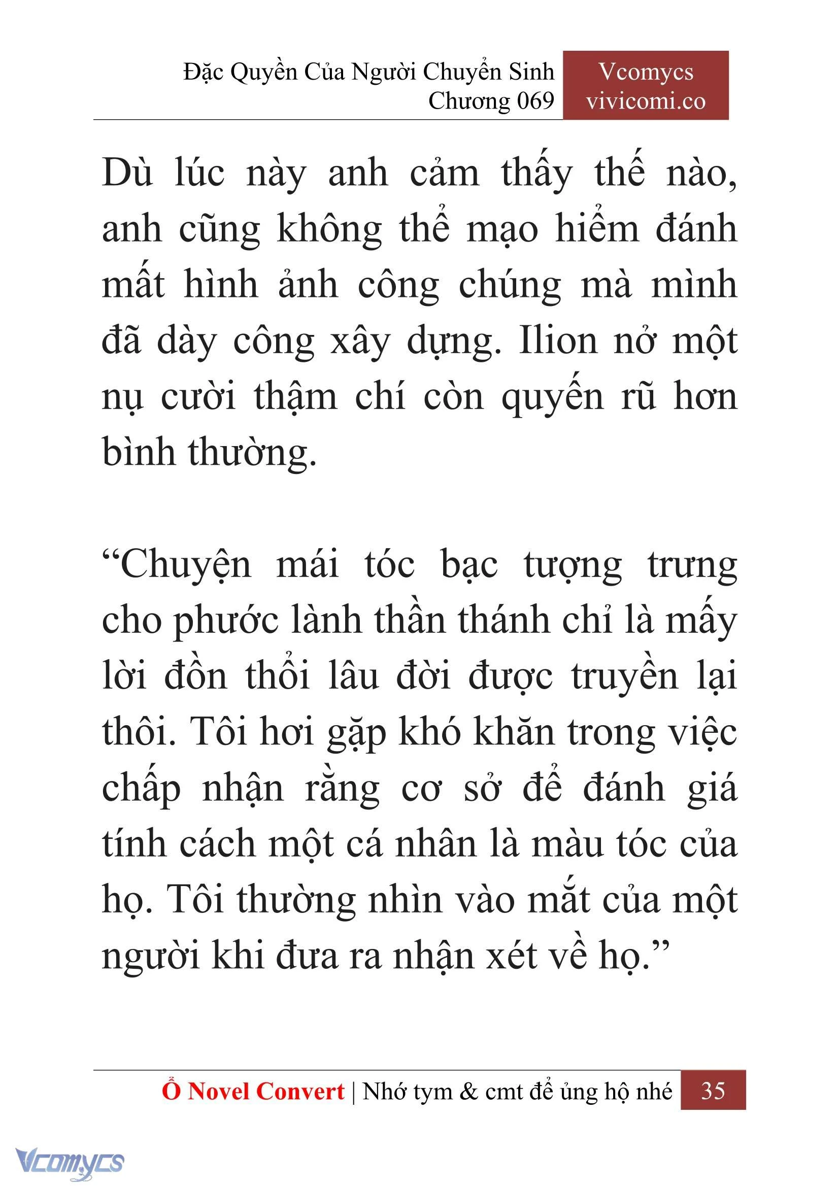 [Novel] Đặc Quyền Của Người Chuyển Sinh Chapter  69 - 37