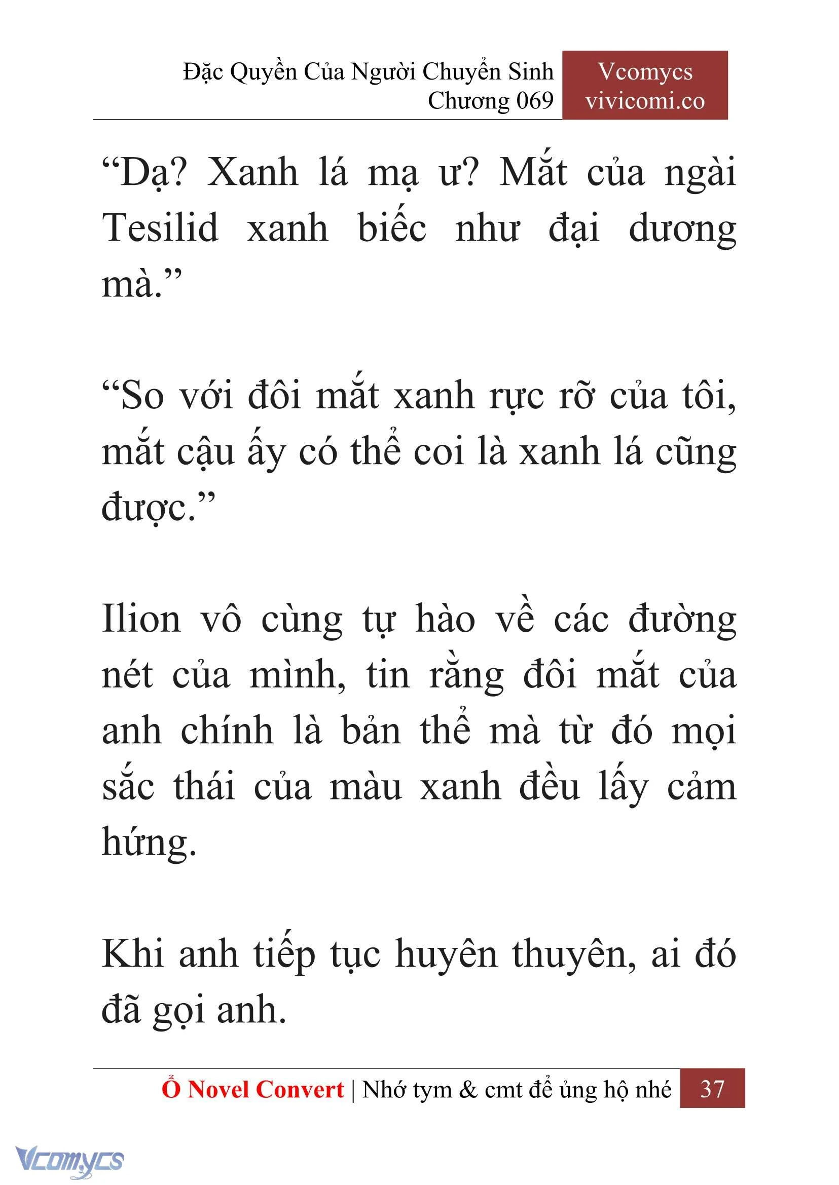 [Novel] Đặc Quyền Của Người Chuyển Sinh Chapter  69 - 39