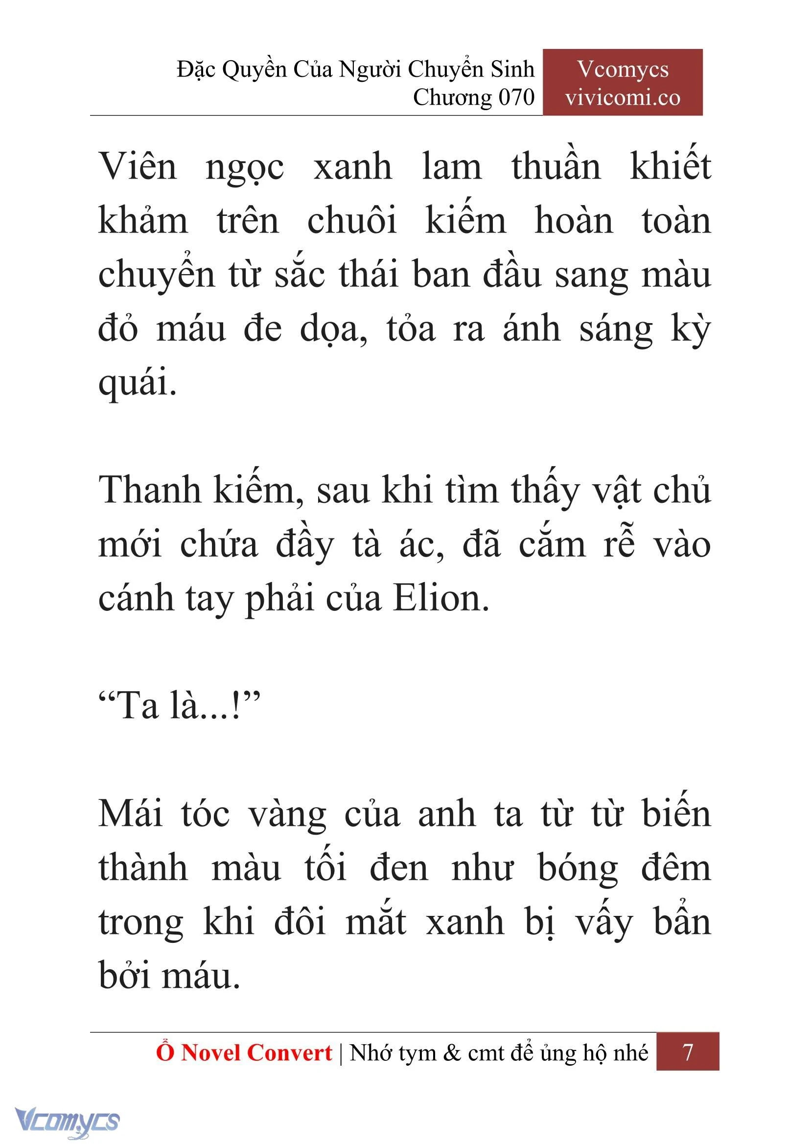 [Novel] Đặc Quyền Của Người Chuyển Sinh Chapter  70 - 9