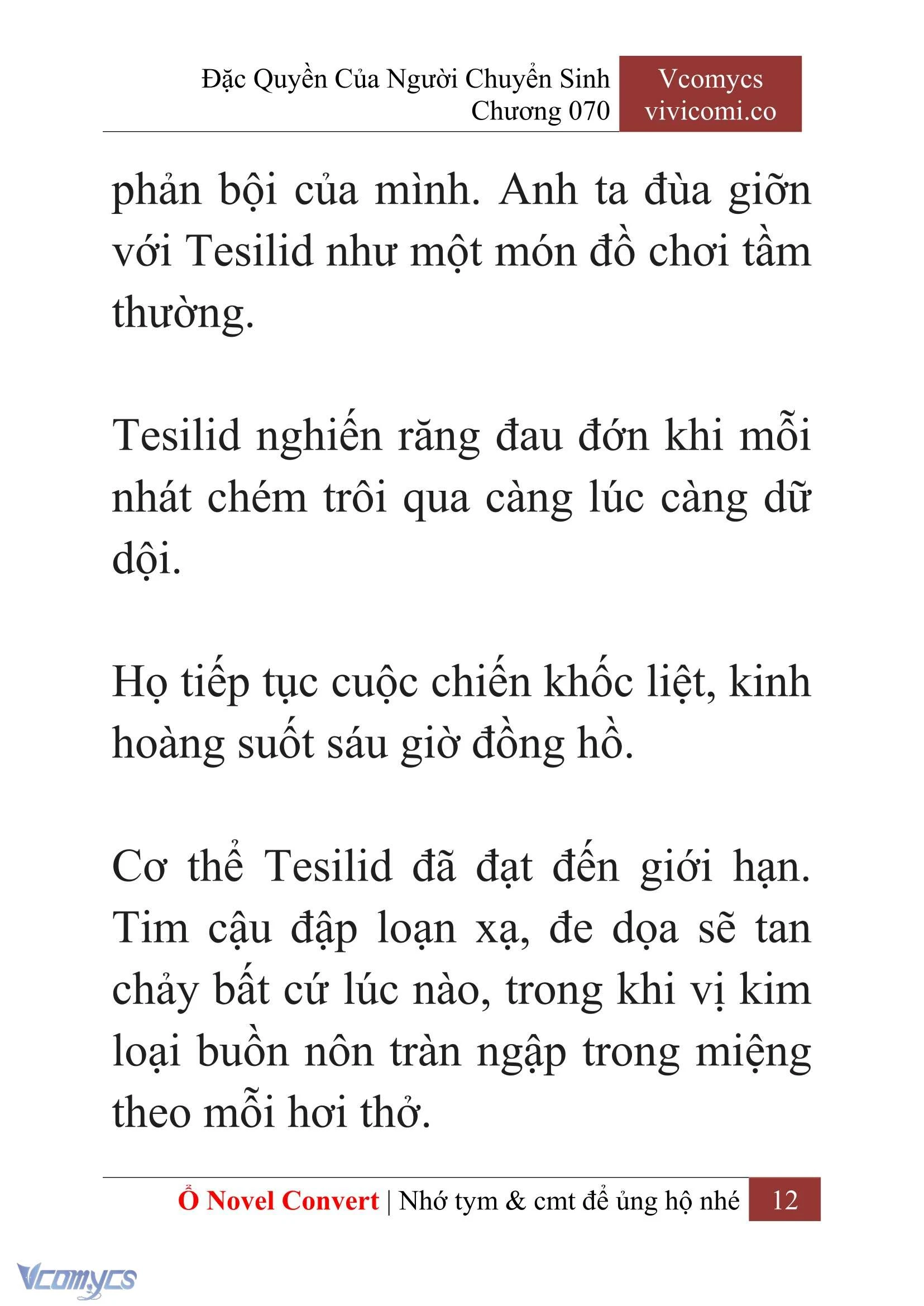 [Novel] Đặc Quyền Của Người Chuyển Sinh Chapter  70 - 14