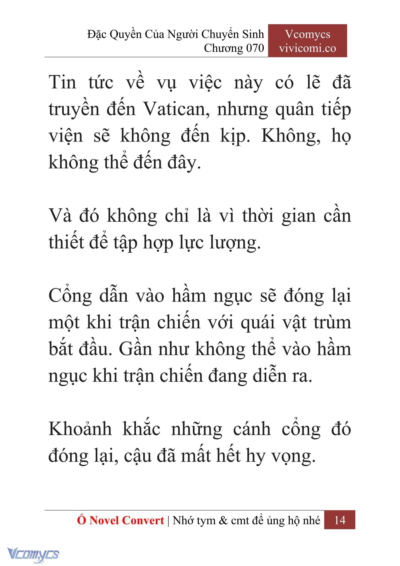 [Novel] Đặc Quyền Của Người Chuyển Sinh Chapter  70 - 16