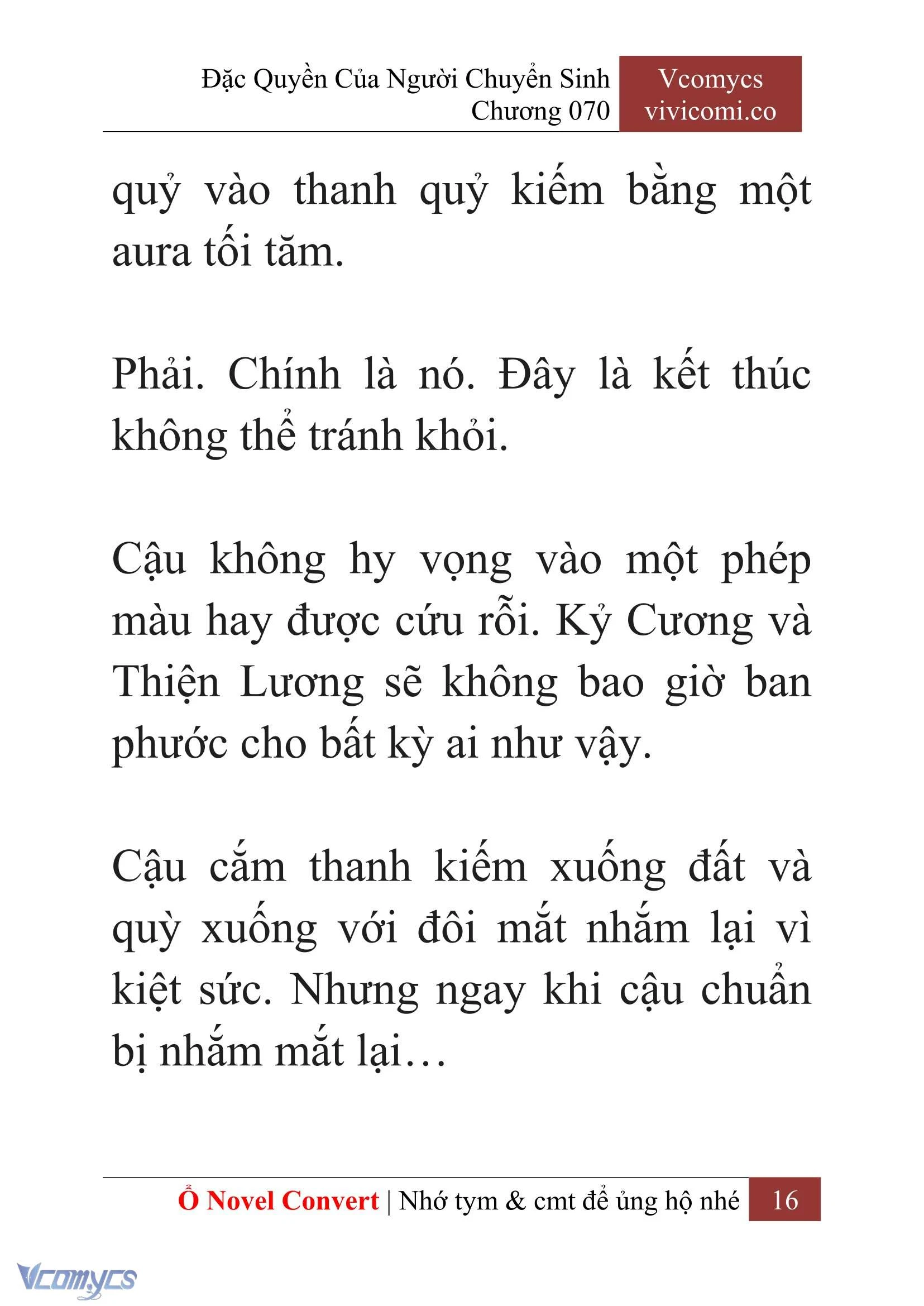 [Novel] Đặc Quyền Của Người Chuyển Sinh Chapter  70 - 18