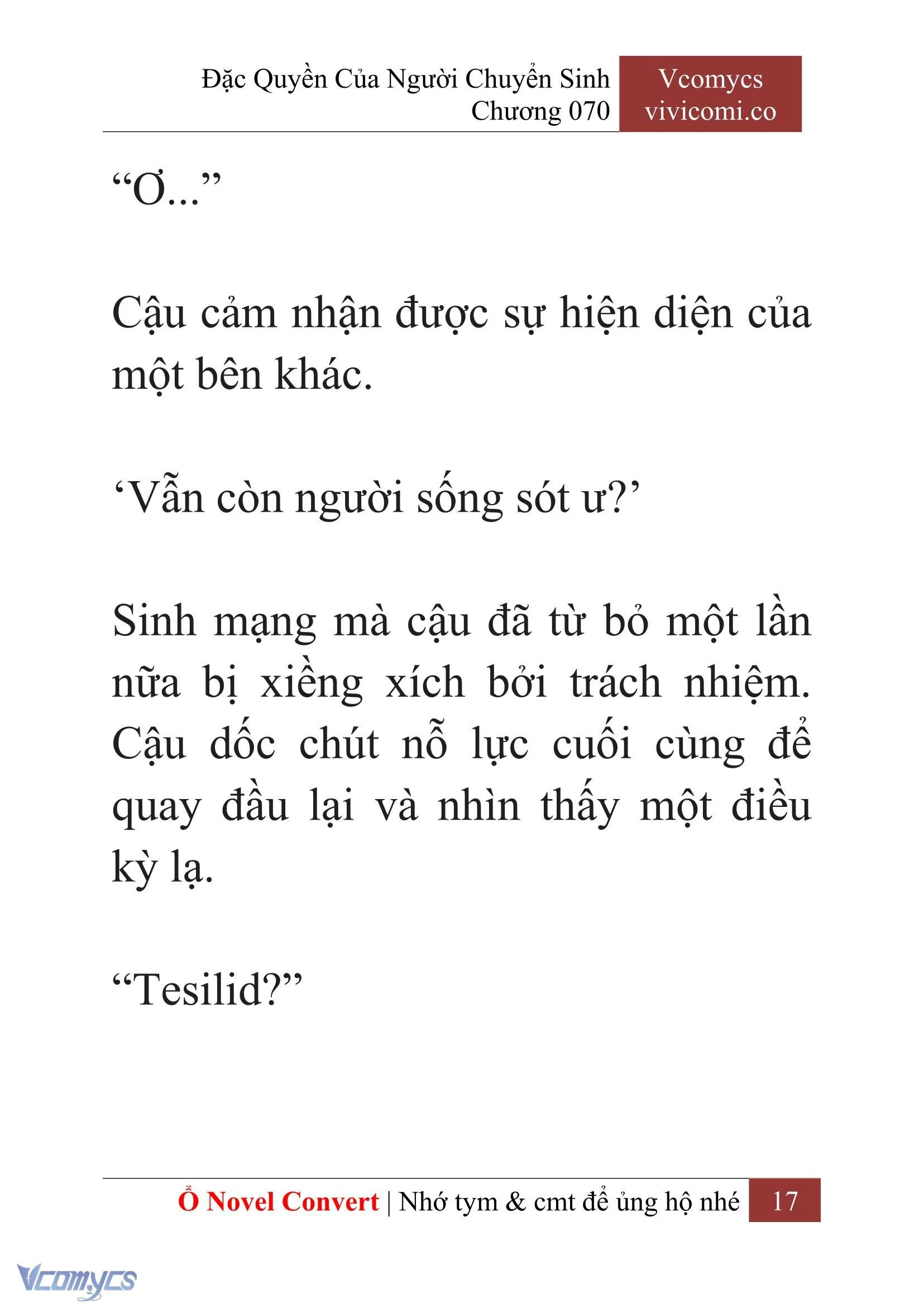 [Novel] Đặc Quyền Của Người Chuyển Sinh Chapter  70 - 19