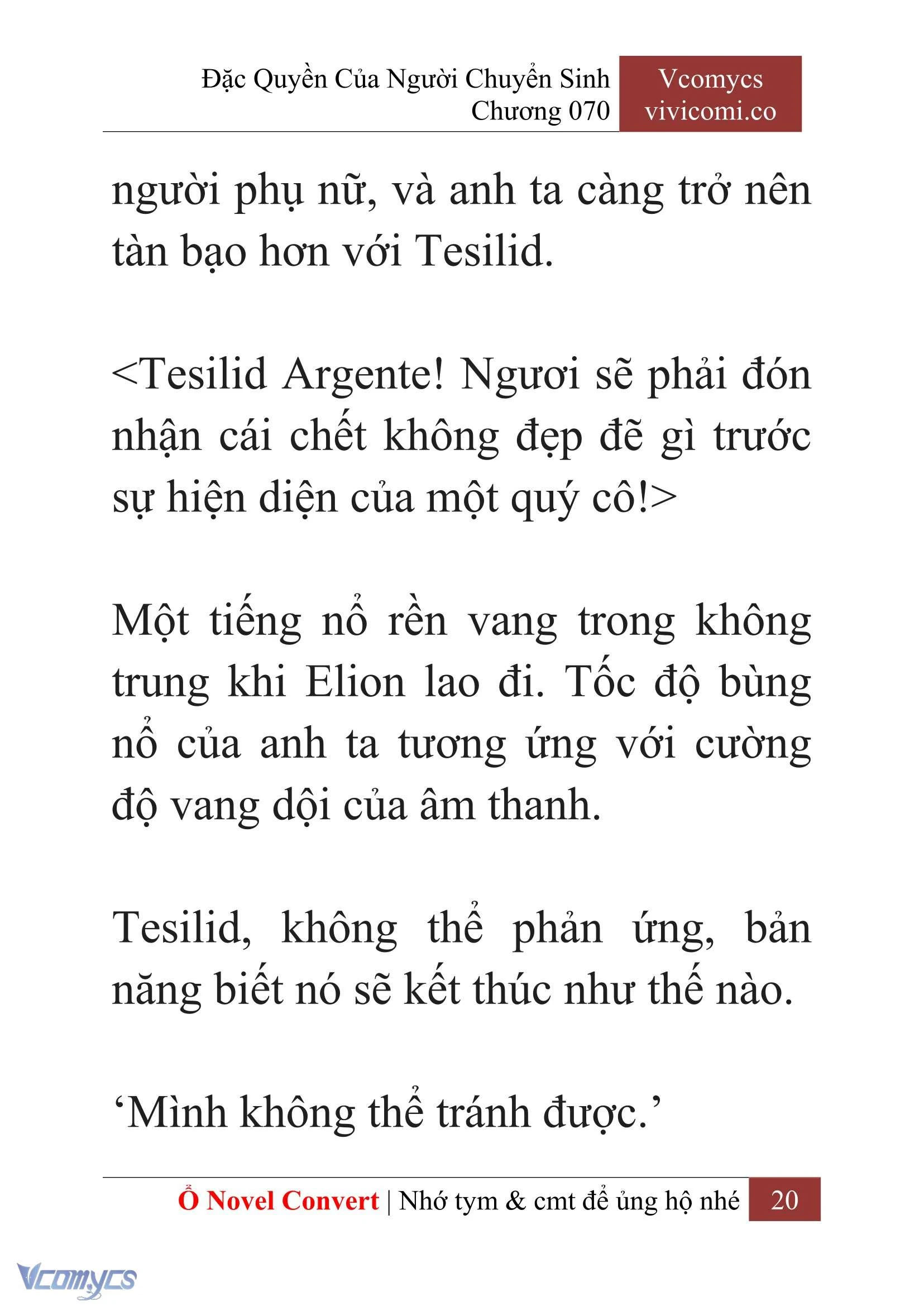 [Novel] Đặc Quyền Của Người Chuyển Sinh Chapter  70 - 22