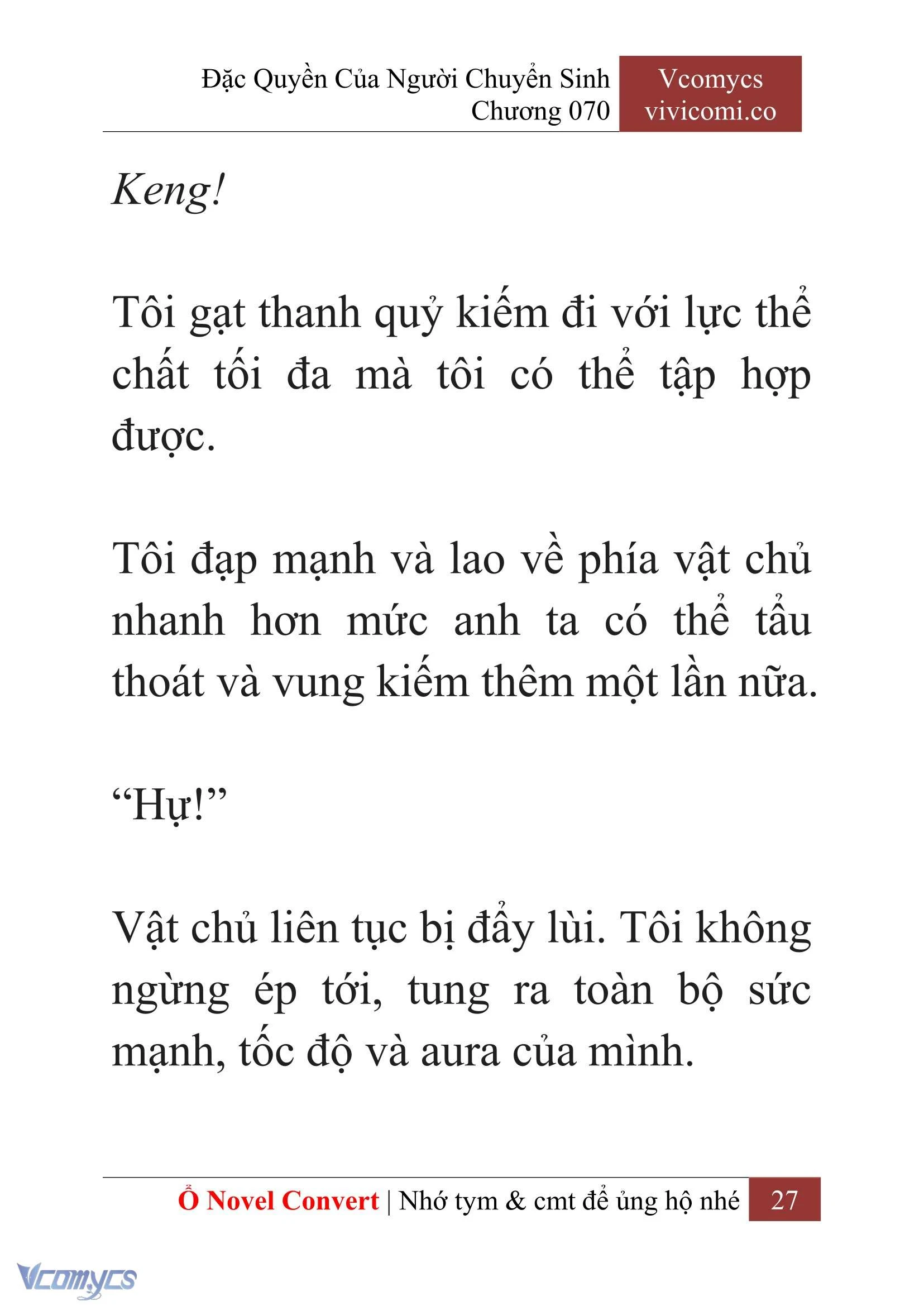 [Novel] Đặc Quyền Của Người Chuyển Sinh Chapter  70 - 29