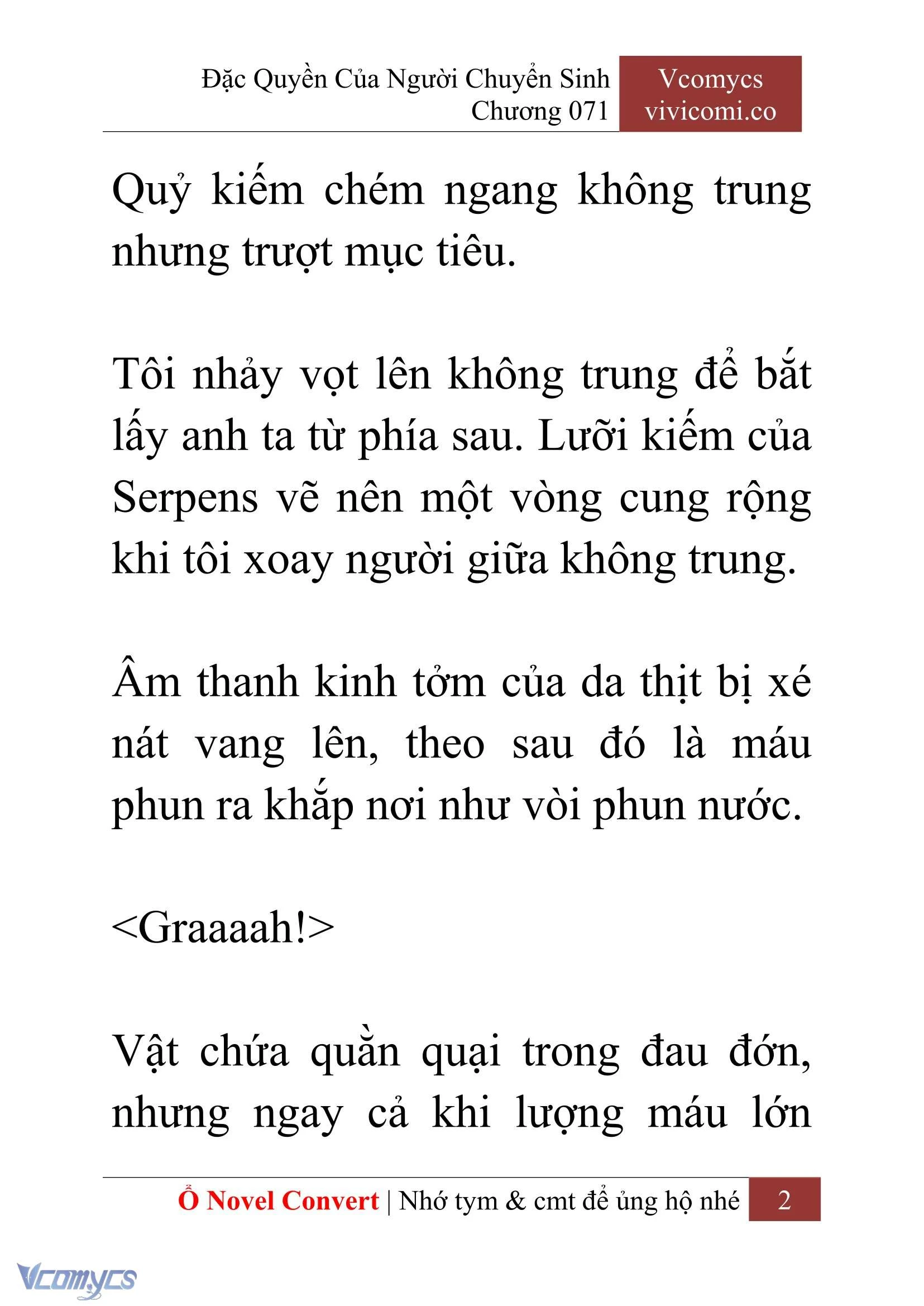 [Novel] Đặc Quyền Của Người Chuyển Sinh Chapter  71 - 4