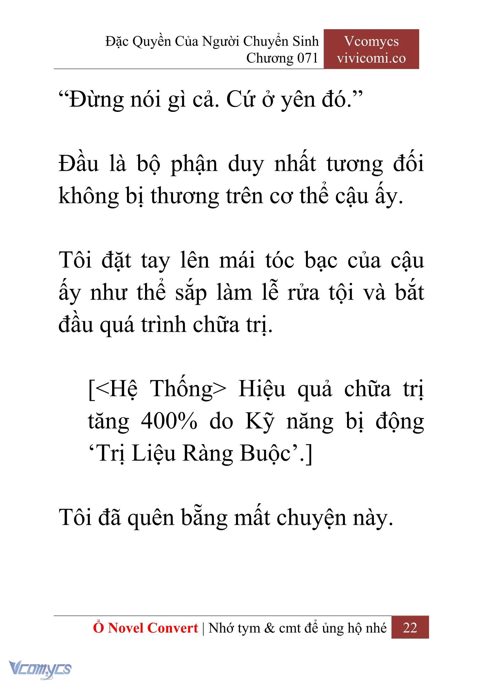 [Novel] Đặc Quyền Của Người Chuyển Sinh Chapter  71 - 24