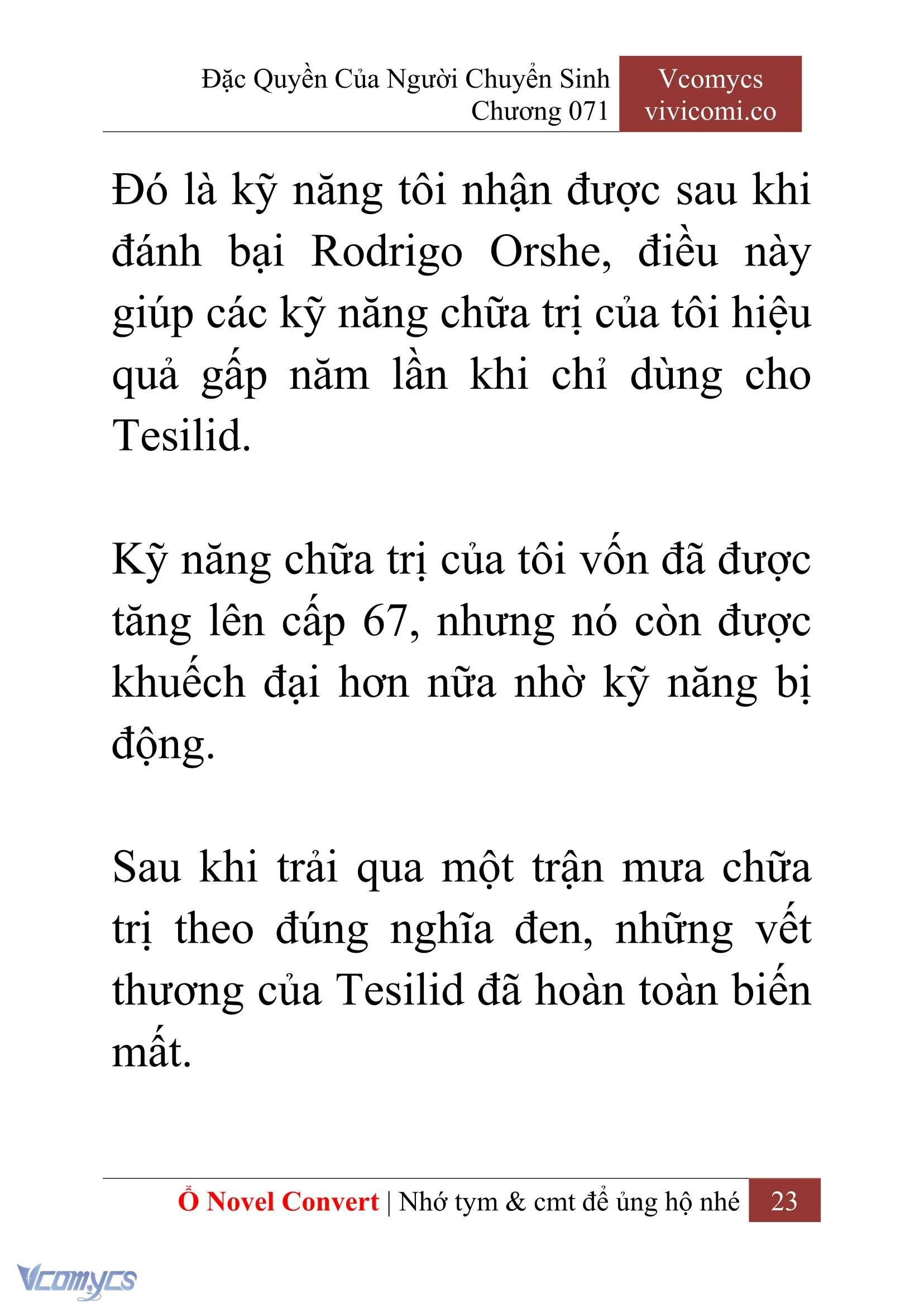 [Novel] Đặc Quyền Của Người Chuyển Sinh Chapter  71 - 25