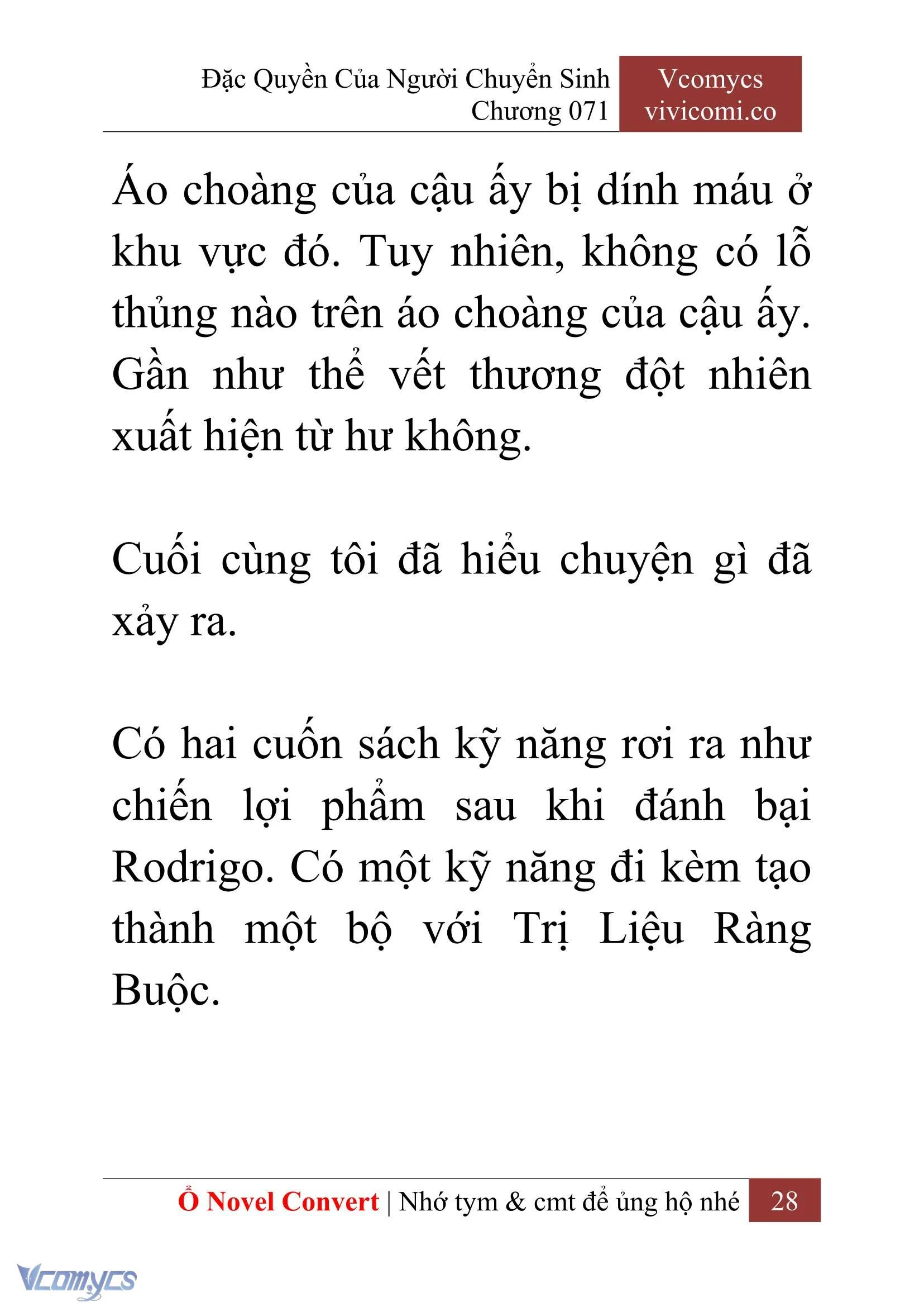 [Novel] Đặc Quyền Của Người Chuyển Sinh Chapter  71 - 30