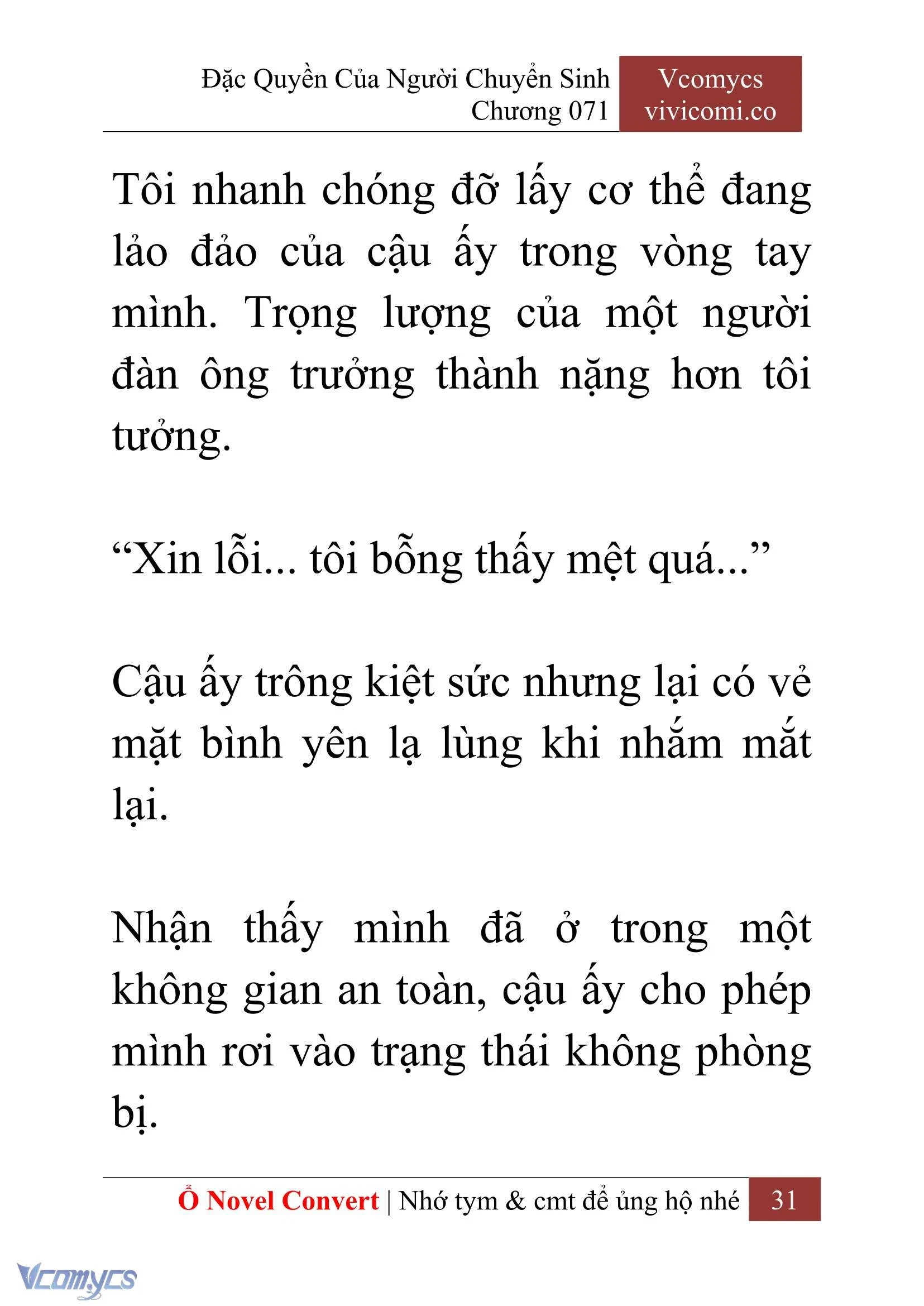 [Novel] Đặc Quyền Của Người Chuyển Sinh Chapter  71 - 33