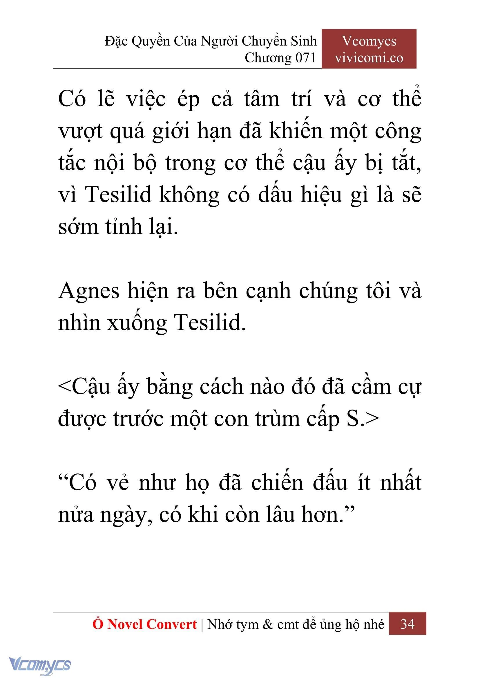 [Novel] Đặc Quyền Của Người Chuyển Sinh Chapter  71 - 36